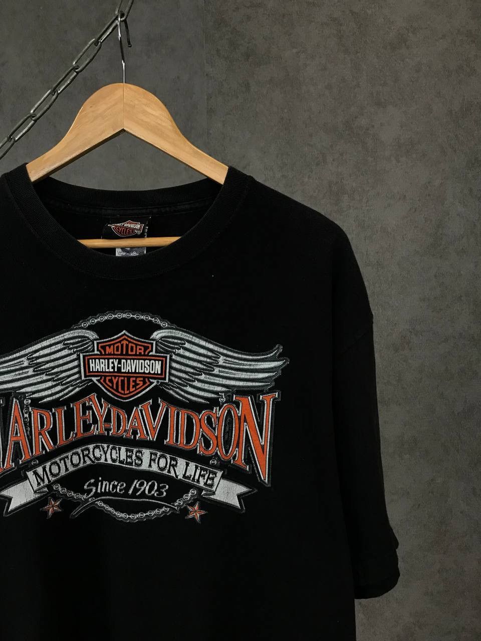 Harley Davidson Harley Davidson 2002 vintage biker rock overprinted tee Size US XL / EU 56 / 4 - 3 Thumbnail