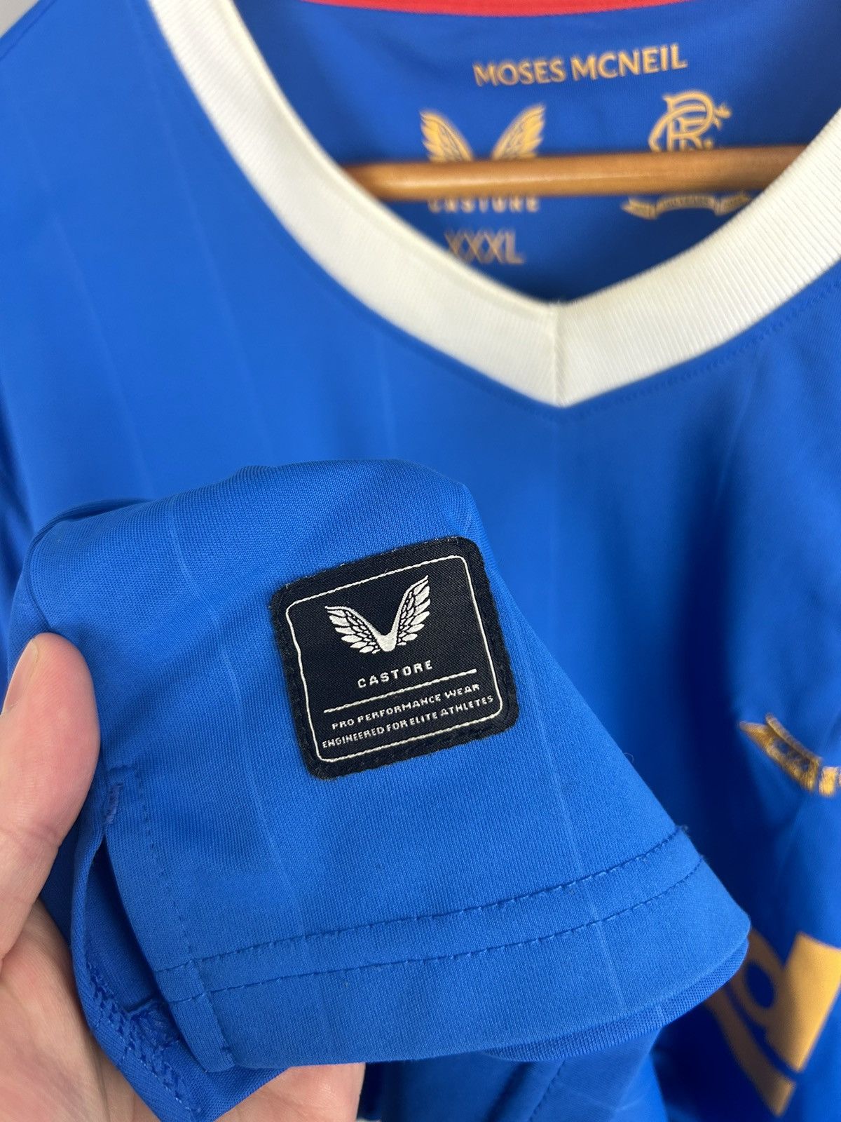 Castore Rangers Castore Home 2021 - 2022 Soccer Jersey Shirt Size US XXL / EU 58 / 5 - 8 Thumbnail