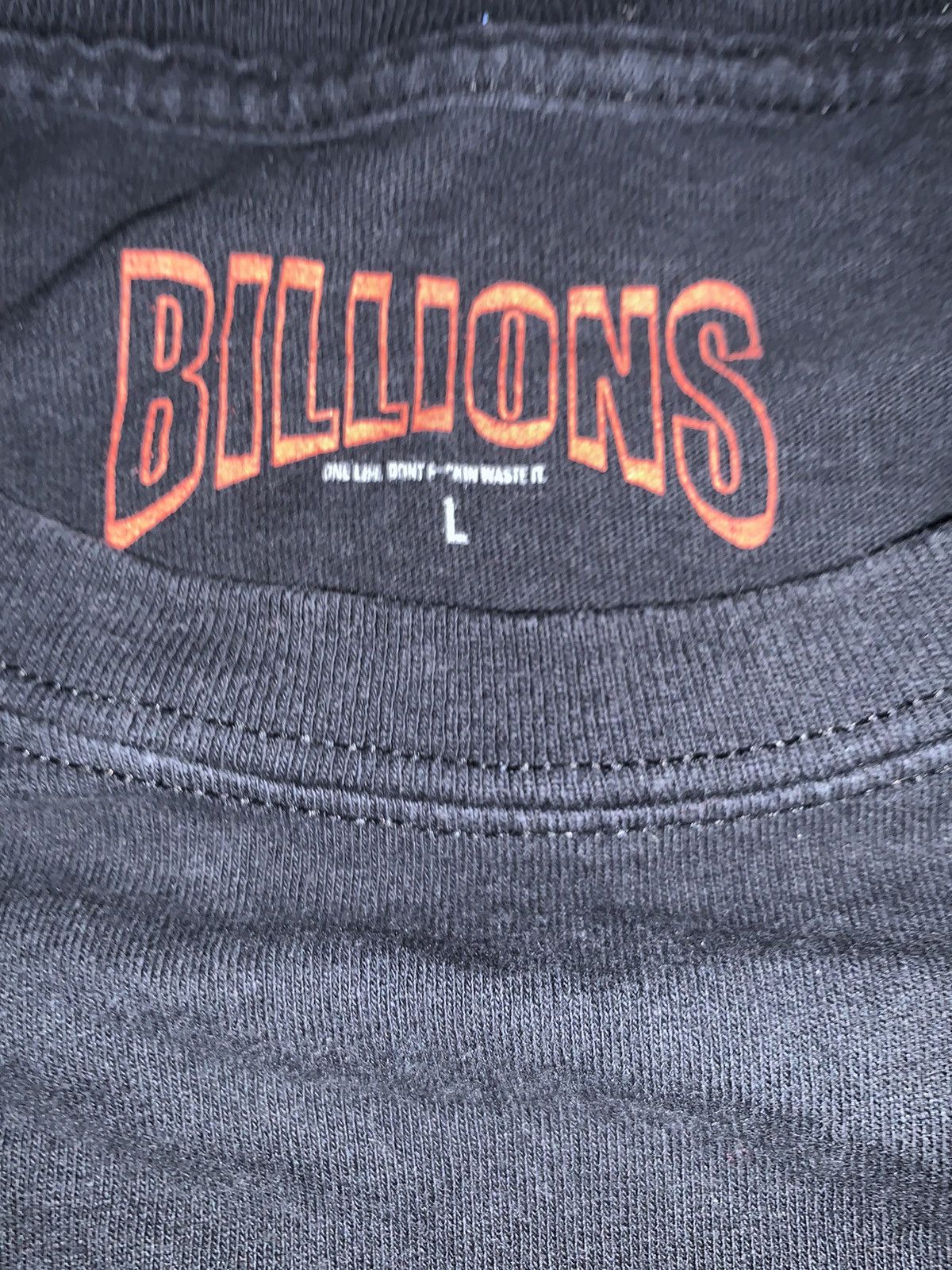 Japanese Brand × Vintage Billions Strap on Graphic Tee Size US L / EU 52-54 / 3 - 4 Thumbnail