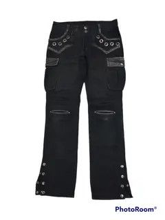 Other Adachi x Hada Rhinestone Black Studded Pants Size US 32 / EU 48 - 4 Thumbnail