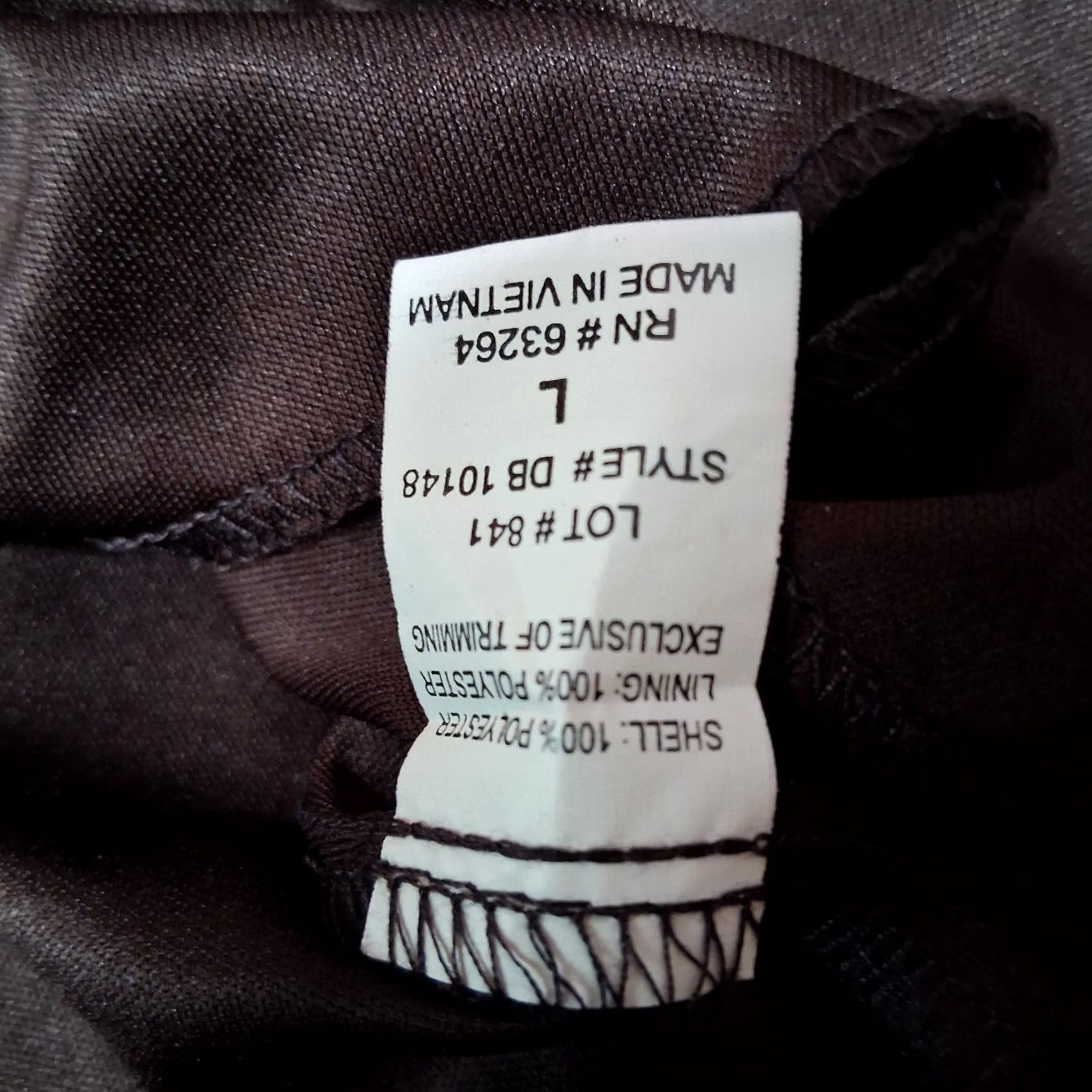 Vintage Dressbarn Blouse Large Brown Tan Rust Gold Metallic Sheer Long Slv Y2K 2000s Size L / US 10 / IT 46 - 4 Thumbnail
