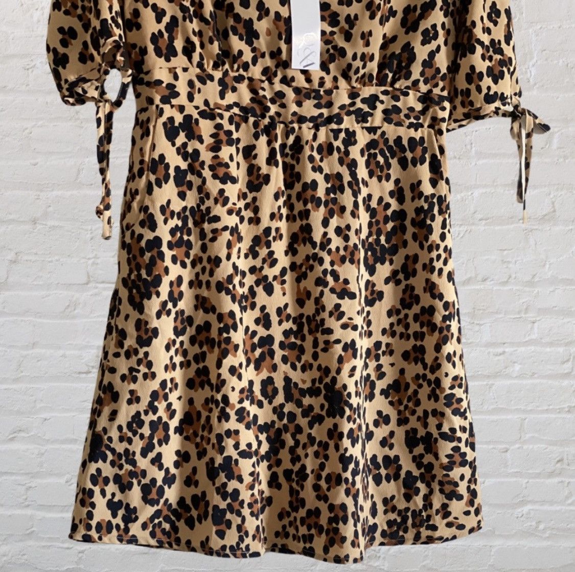 Other Q&A 3/4 SLEEVE LEOPARD ANIMAL PRINT DRESS Size M / US 6-8 / IT 42-44 - 5 Thumbnail