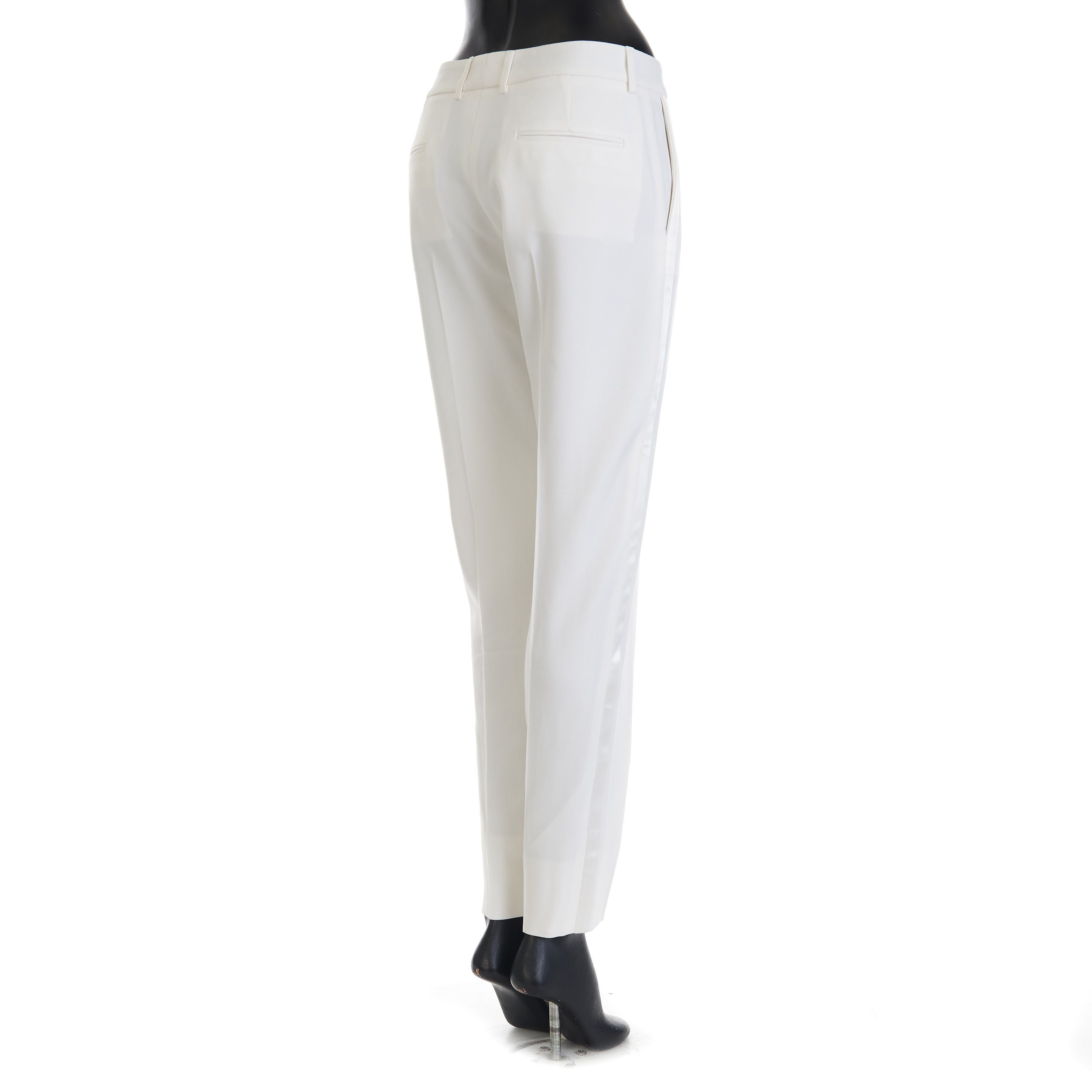 Saint Laurent Paris Tuxedo Pants In Grain De Poudre Wool With Satin Stripe Size 30" / US 8 / IT 44 - 5 Thumbnail