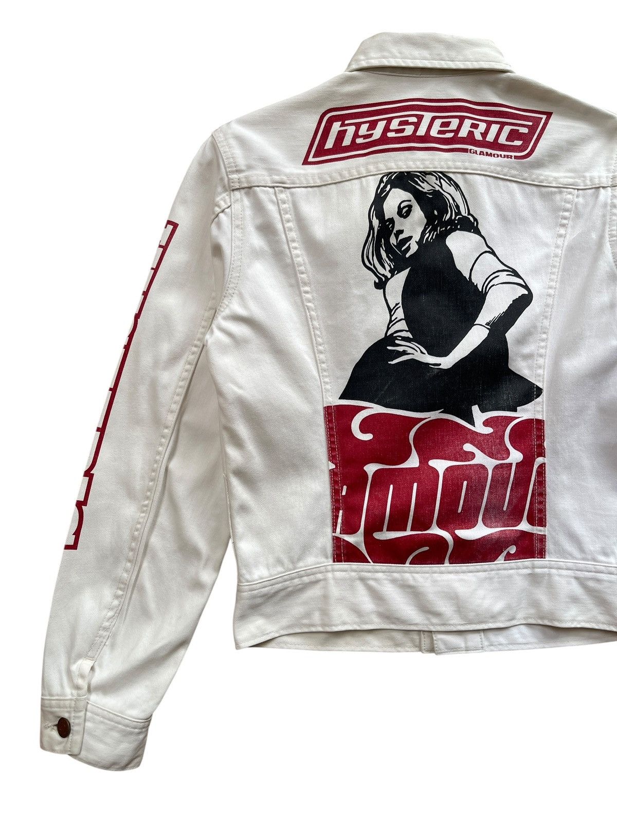 Hysteric Glamour Vtg Hysteric Glamour Punk Denim Jacket Size S / US 4 / IT 40 - 12 Thumbnail
