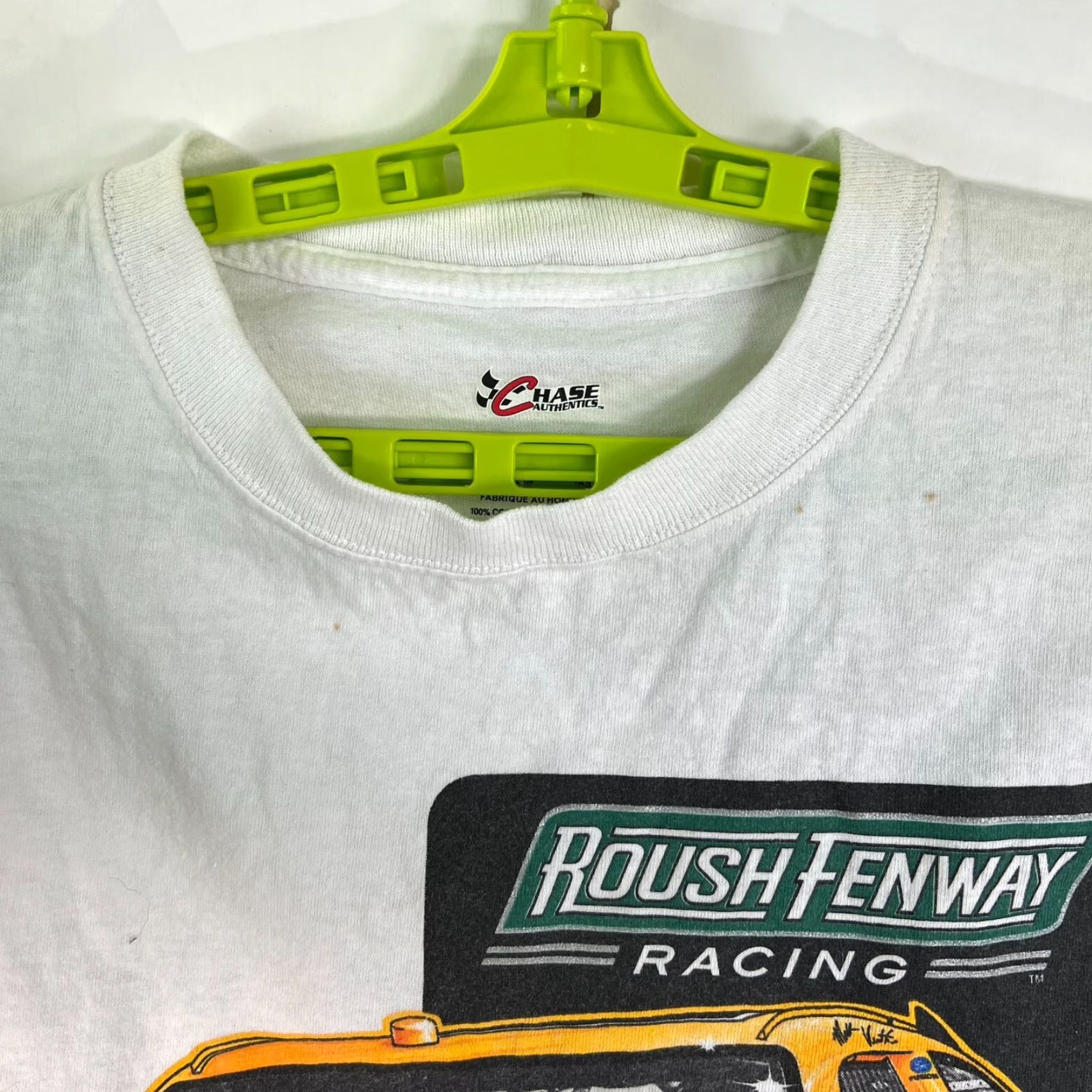Chase Authentics Matt Kenseth NASCAT T Shirt Size M White 2 Sided Graphic Tee Size US M / EU 48-50 / 2 - 3 Thumbnail