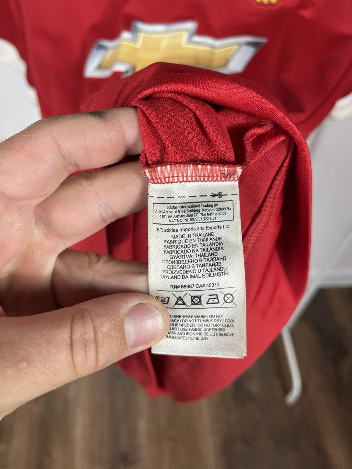 Adidas Adidas Manchester United 2015/16 Home Jersey Red Size M Size US M / EU 48-50 / 2 - 7 Thumbnail