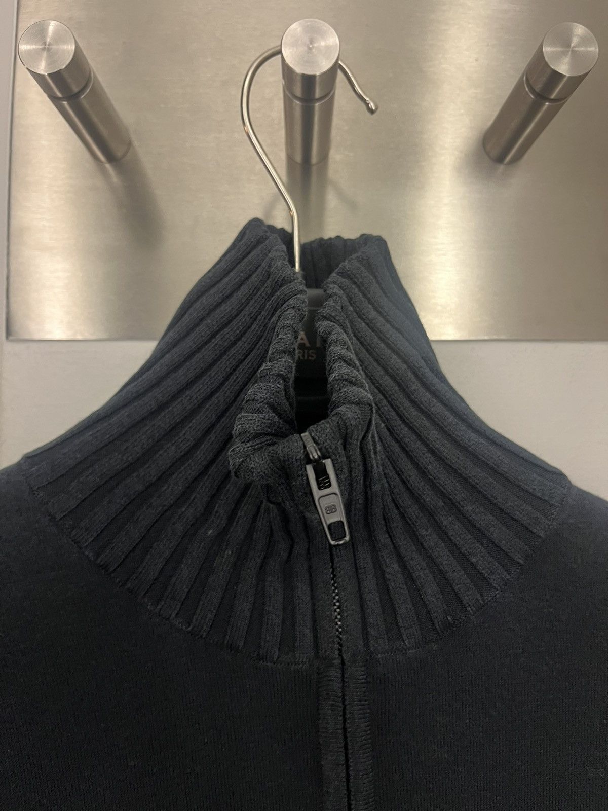 Balenciaga BB PARIS ICON KNOTTED FITTED ZIP-UP JACKET IN BLACK Size M / US 6-8 / IT 42-44 - 2 Thumbnail