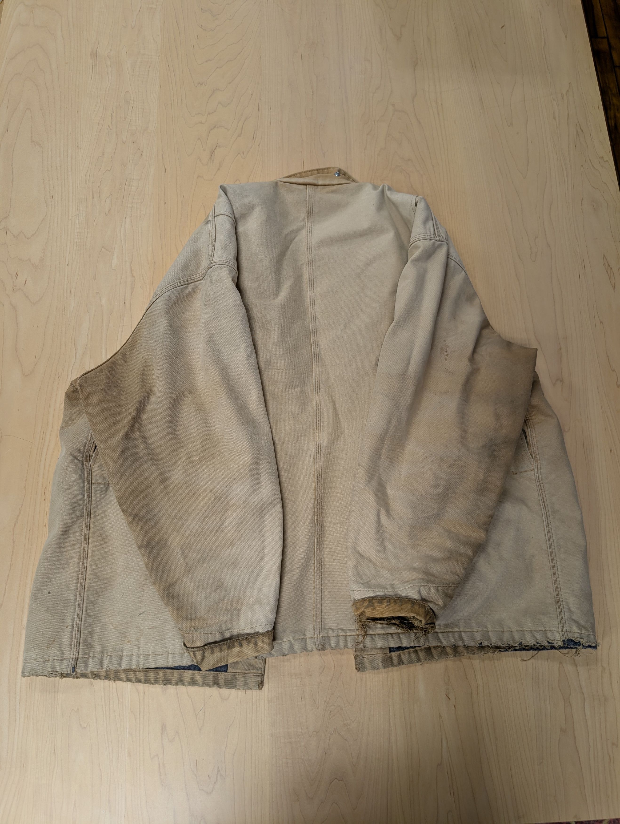 Carhartt Vintage Distressed 1980's Carhartt Chore Coat 3XL Size US XXL / EU 58 / 5 - 4 Thumbnail