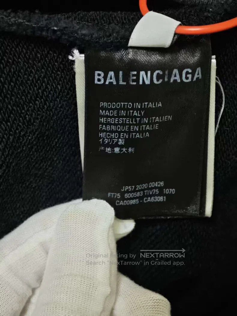 Balenciaga Balenciaga Solid Color Logo Printed Pullover Hoodie Size US M / EU 48-50 / 2 - 4 Thumbnail