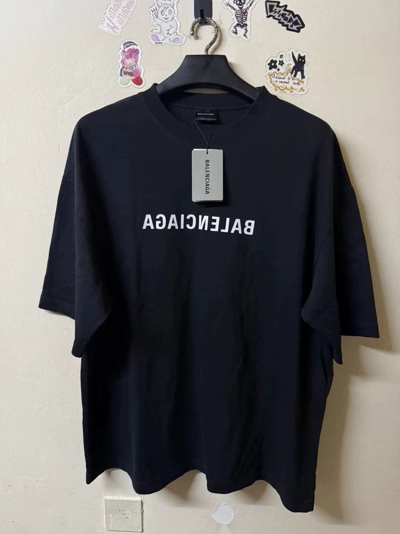 Balenciaga Balenciaga Reverse logo short sleeve black XXL size Size US XXL / EU 58 / 5 - 1 Thumbnail