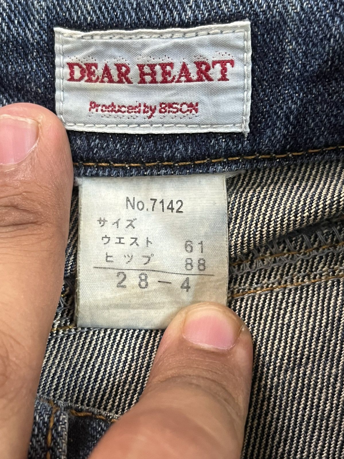 Japanese Brand Vintage Dear Heart Flare Distressed Bush Pants Denim Size US 28 / EU 44 - 10 Thumbnail