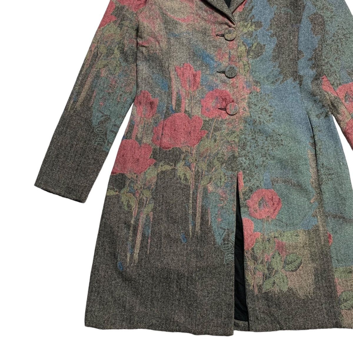 Other Cultura Abstract Flower Coat Made In Italy Size M / US 6-8 / IT 42-44 - 2 Thumbnail