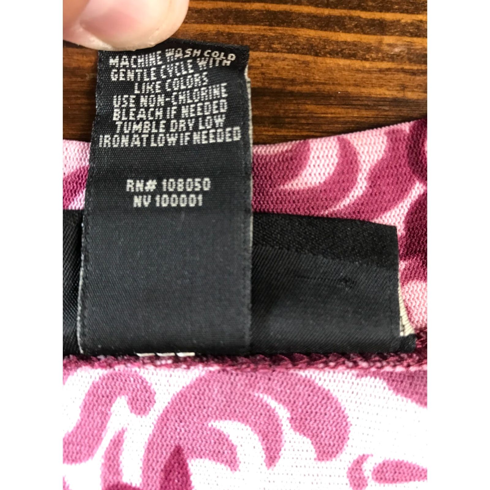 Pinko Venezia Shirt Women 14/16 Long Sleeve Crew Neck Floral Purple Pink T-Shirt Casual Size XL / US 12-14 / IT 48-50 - 6 Thumbnail