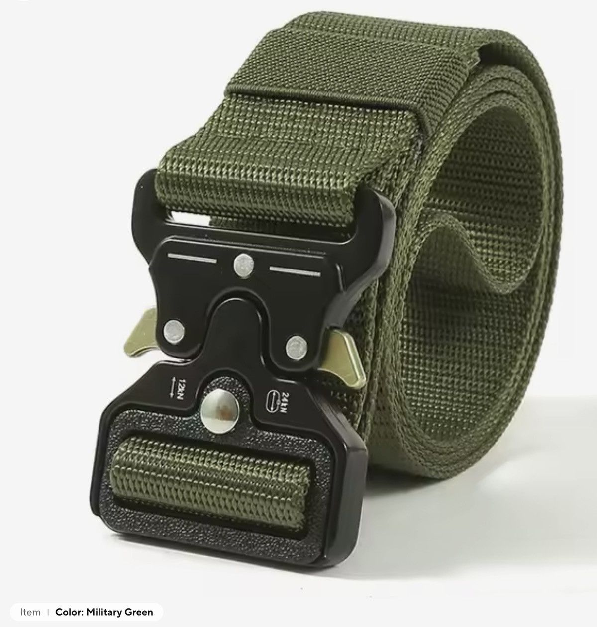 Other Men Tactical Belt Quick Release Outdoor Zinc Alloy Buckle Size ONE SIZE - 1 Thumbnail