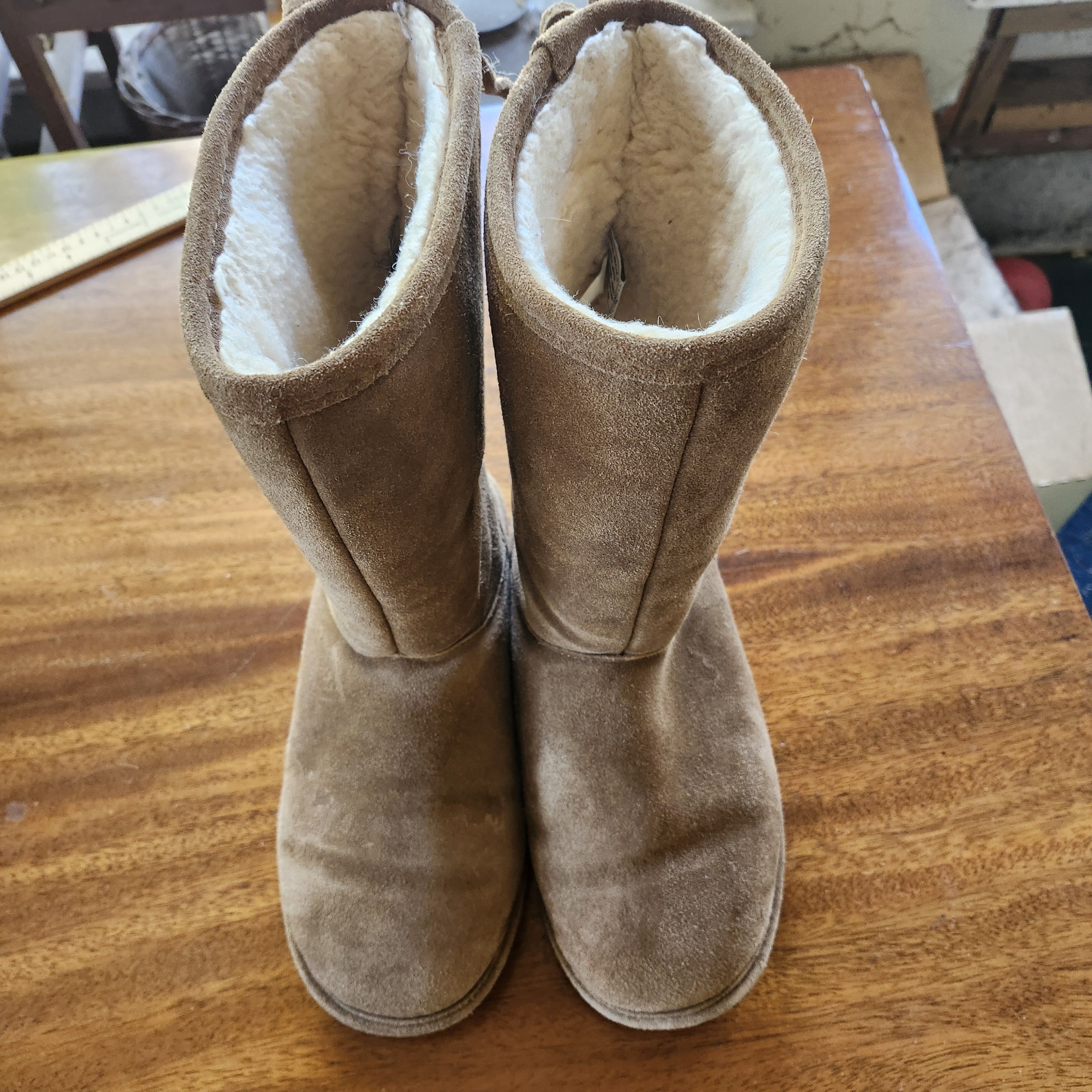 Other Bearpaw Women Brown Suede Lace Back Boots 9 Size US 9 / IT 39 - 1 Thumbnail