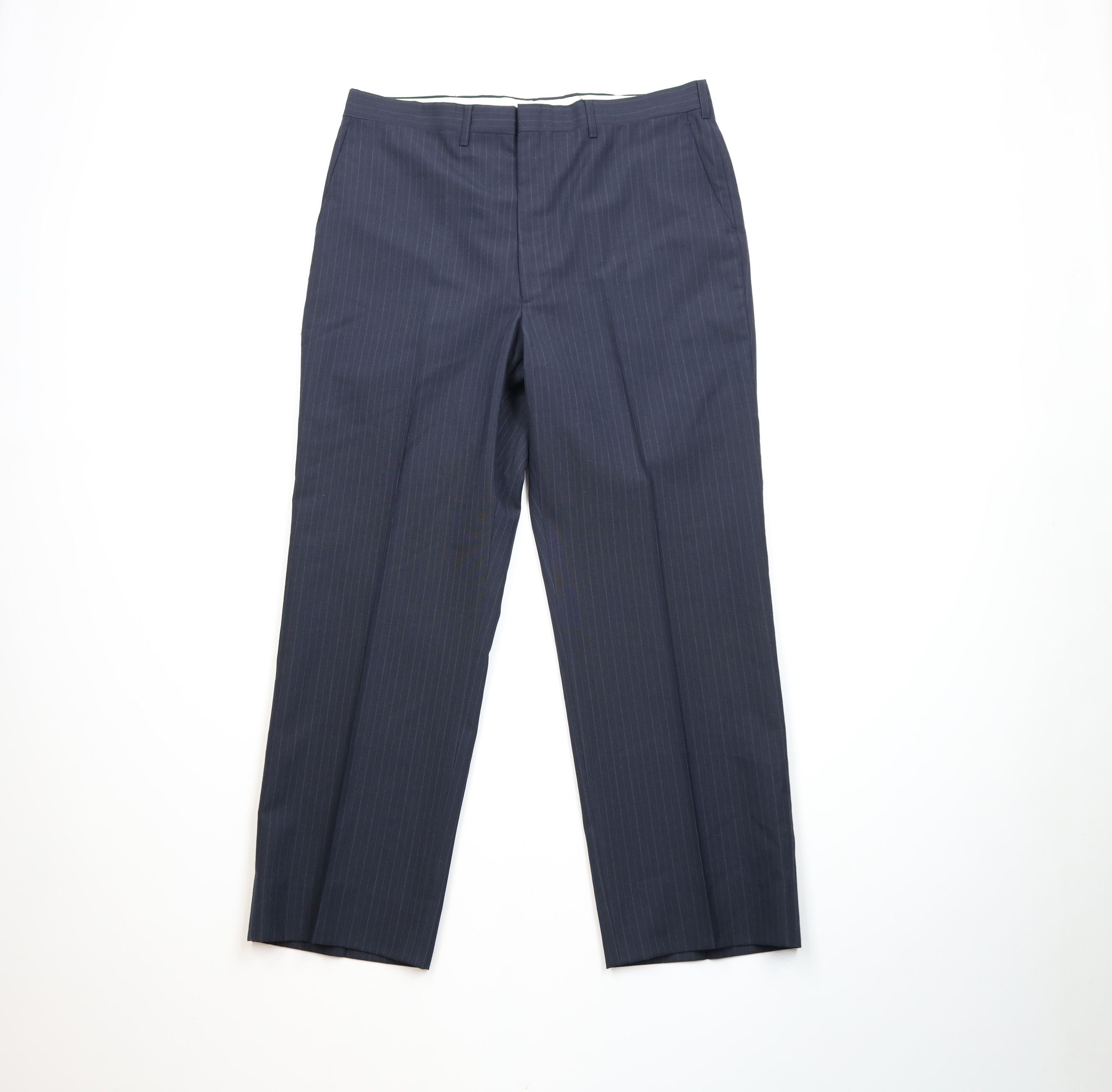 Vintage 70s Streetwear Blend Pinstriped Wide Leg Pants USA