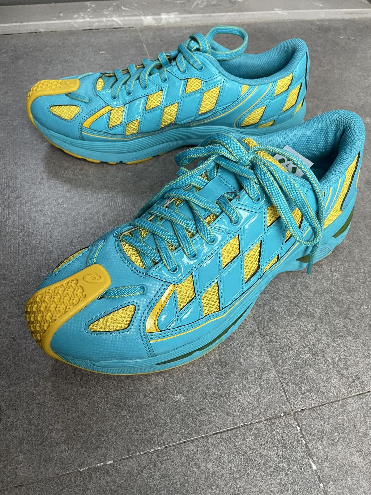 image of Asics Kiko Kostadinov Gel Kiril Ice Mint Shoes in Blue, Men's (Size 9)