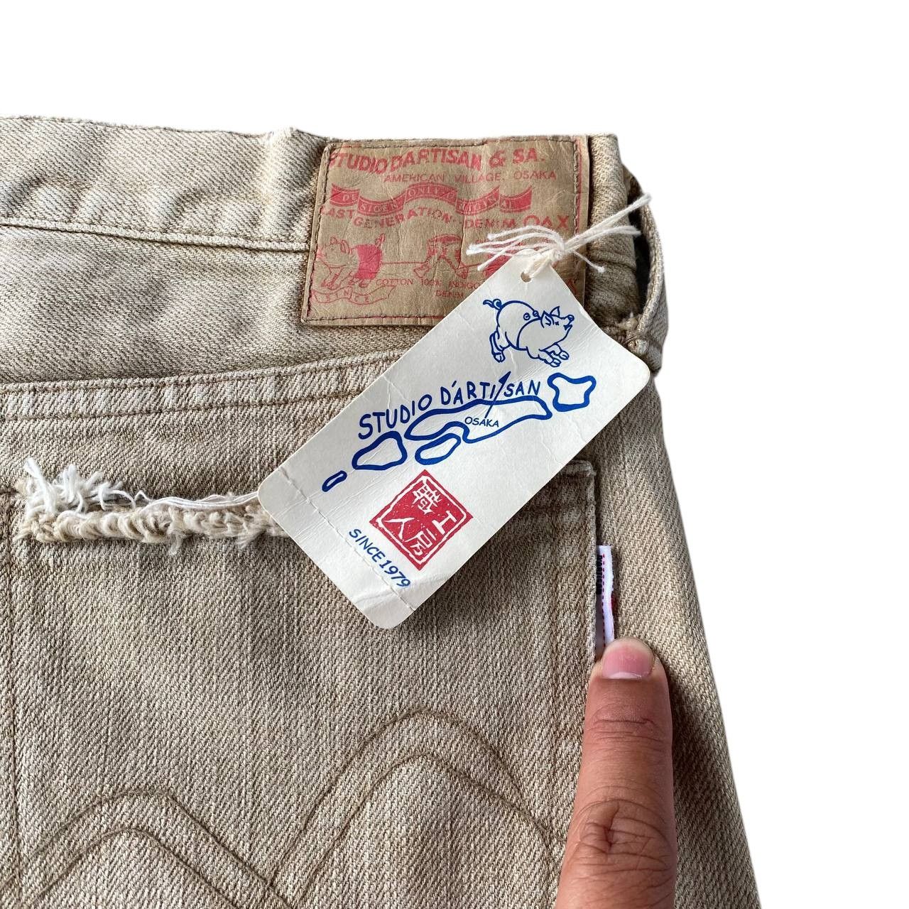 Studio D'Artisan VINTAGE STUDIO DARTISAN PRISONER DENIM DISTRESSED W28 Size US 28 / EU 44 - 14 Thumbnail
