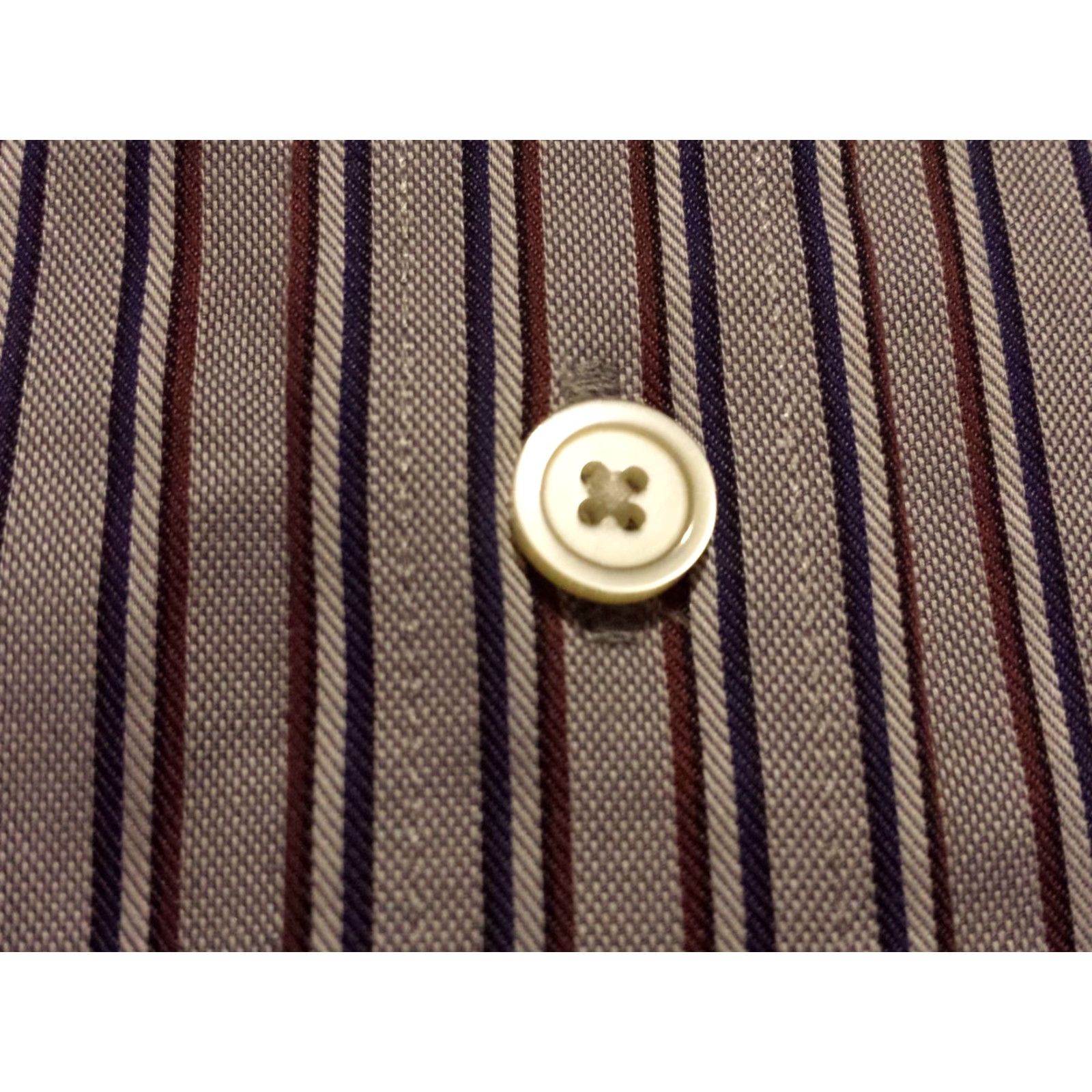 Banana Republic Banana Republic Mens Long Sleeve Button-Front Multicolor Striped Shirt L Large Multicolor Casual Shirt Men Size US L / EU 52-54 / 3 - 2 Thumbnail