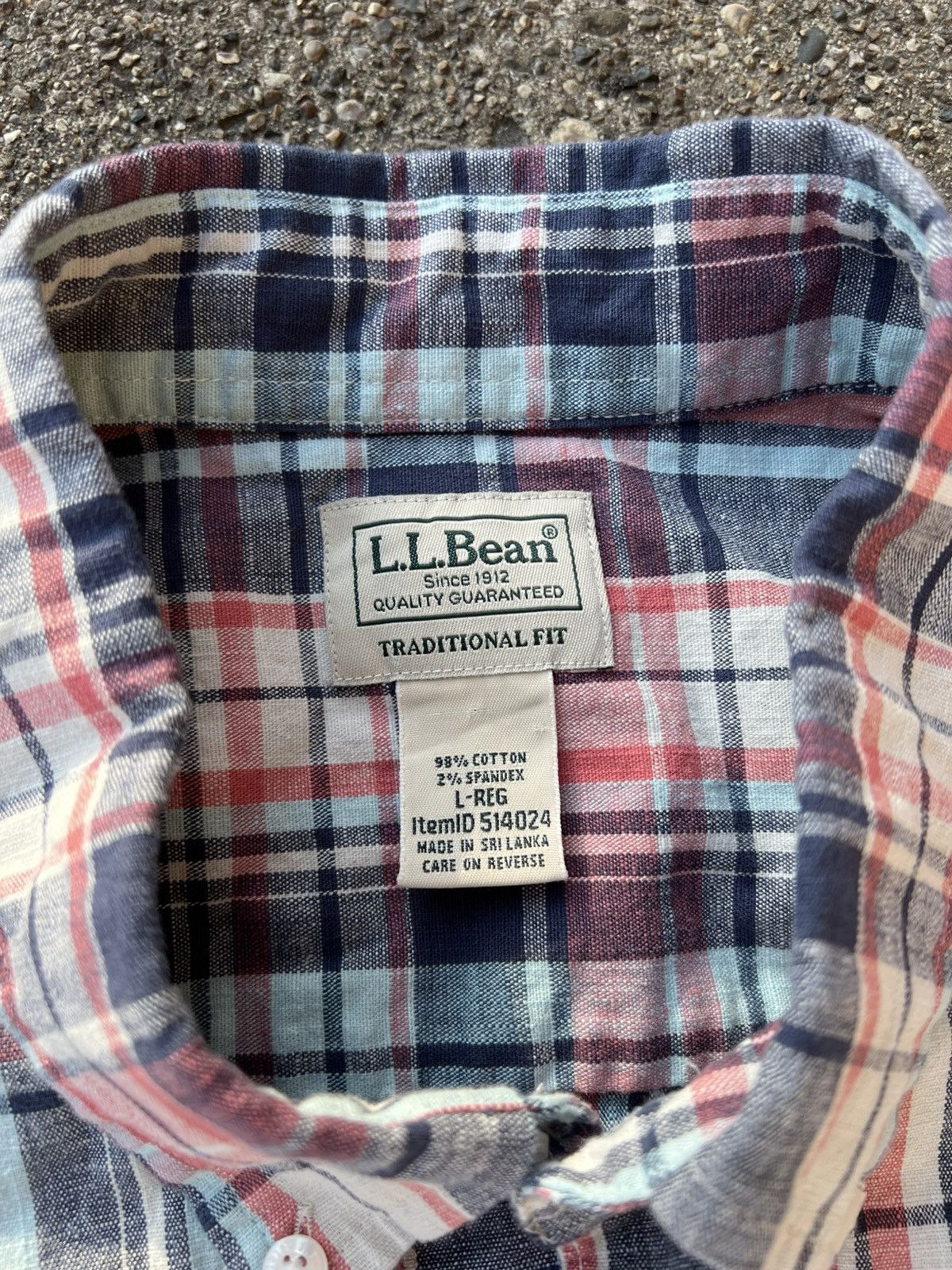 L.L. Bean × Vintage Vintage LL Bean Plaid S/S Button Down Shirt Regular size L Size US L / EU 52-54 / 3 - 3 Thumbnail