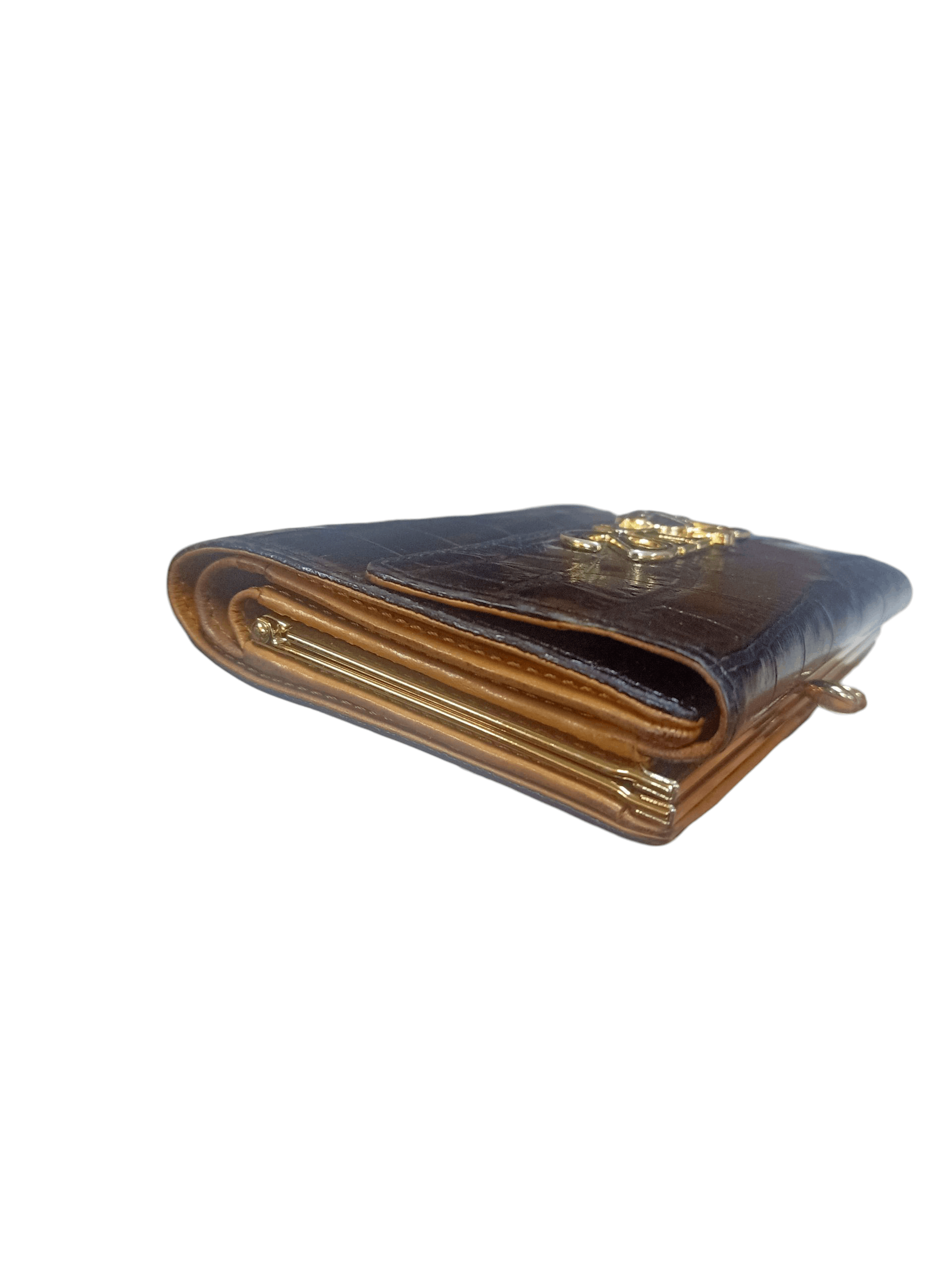 Vivienne Westwood Vivienne Westwood Crocodile Embossed Leather Wallet Purse. Size ONE SIZE - 6 Thumbnail