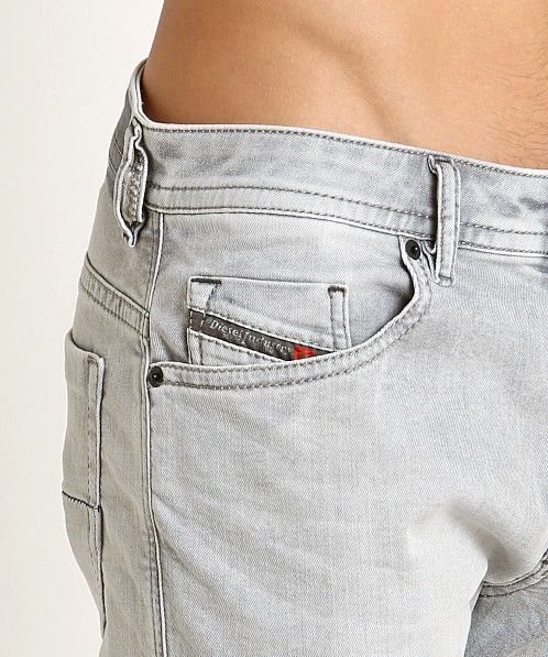 Diesel Diesel Thommer Slim-Skinny Jeans - Light Grey Wash Size US 32 / EU 48 - 5 Thumbnail