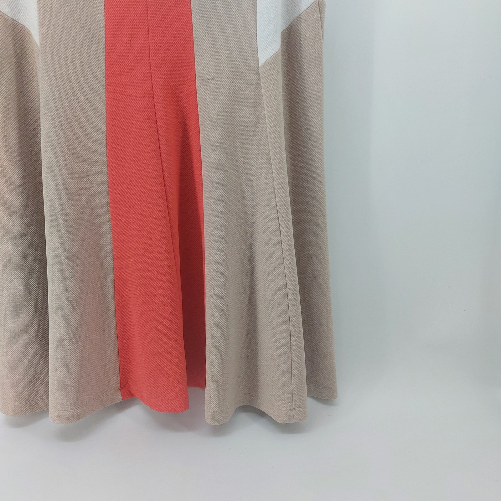 Other Sandra Darren 22W Plus Size Career Dress Beige Coral White Size 3XL / US 20-22 - 8 Thumbnail