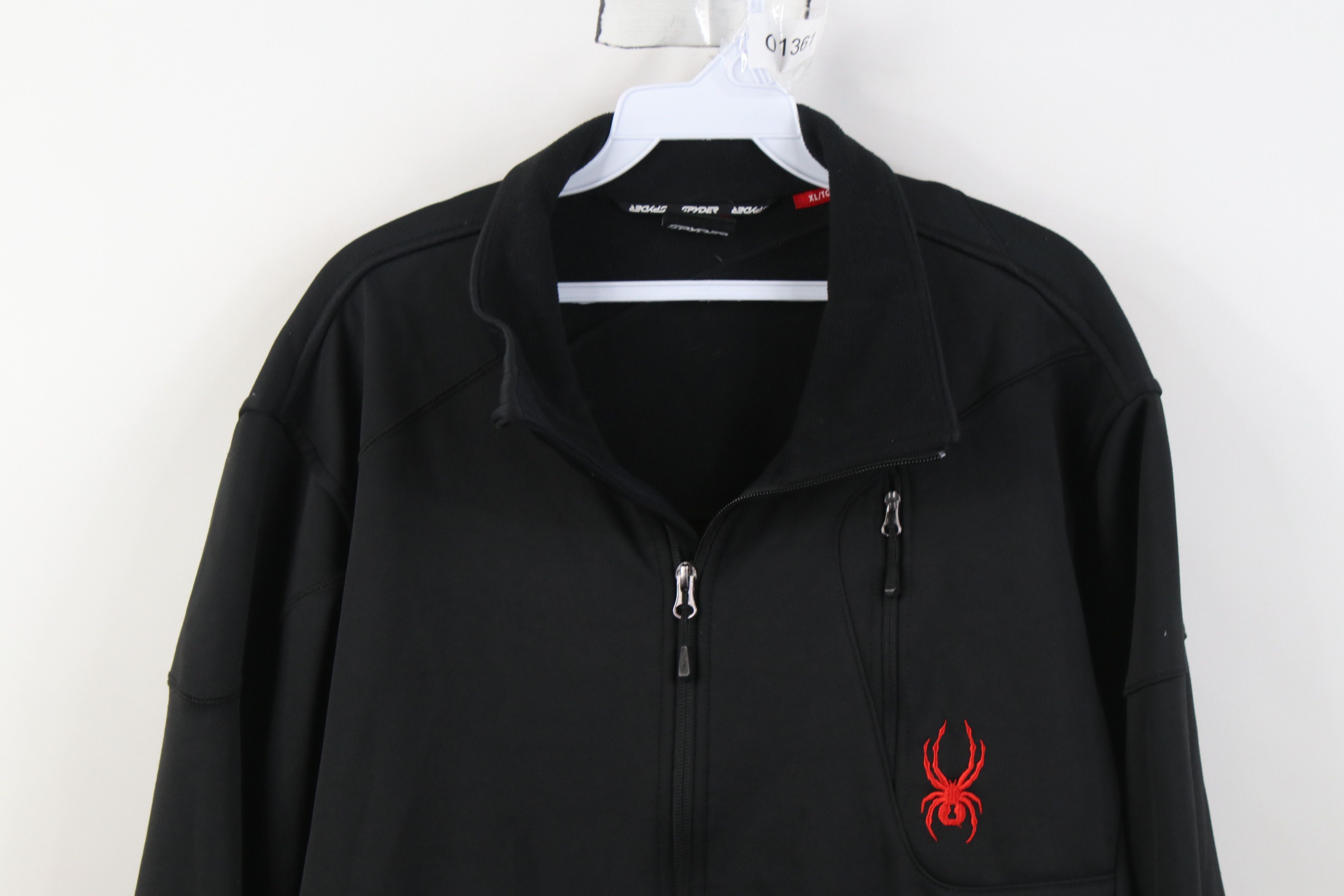 Spyder Spyder Fleece Lined Skiing Full Zip Jacket Black Polyester Size US XL / EU 56 / 4 - 2 Thumbnail