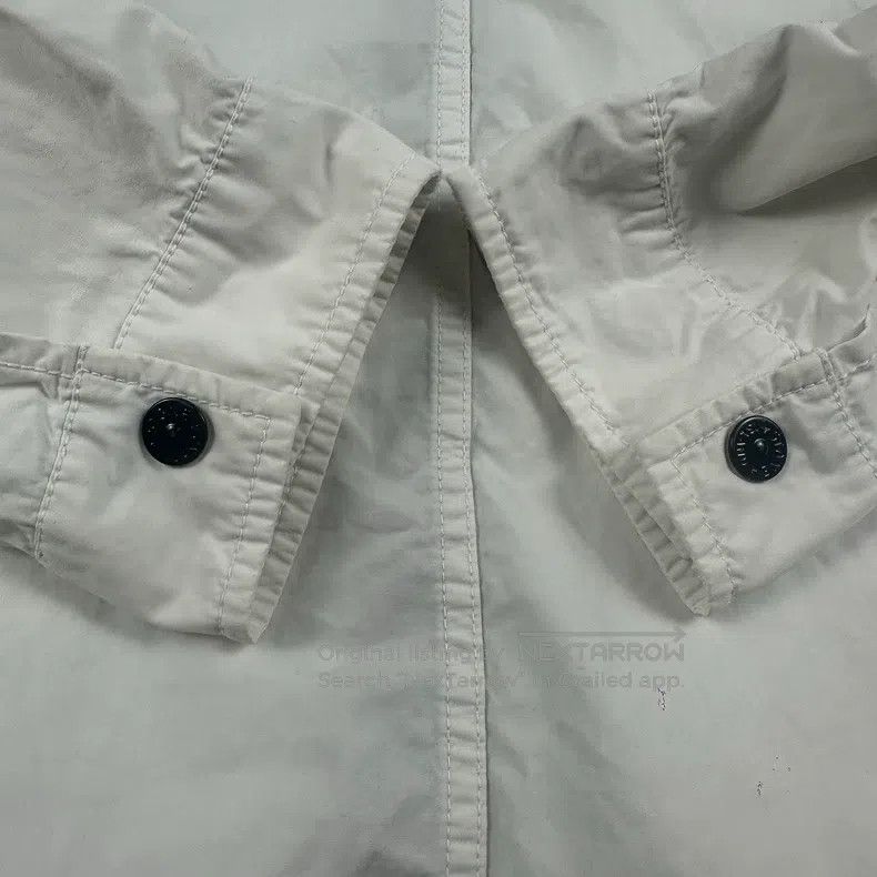 Stone Island Stone Island White Single Pocket Pearl White Zip-Up Jacket Size US XXL / EU 58 / 5 - 8 Thumbnail