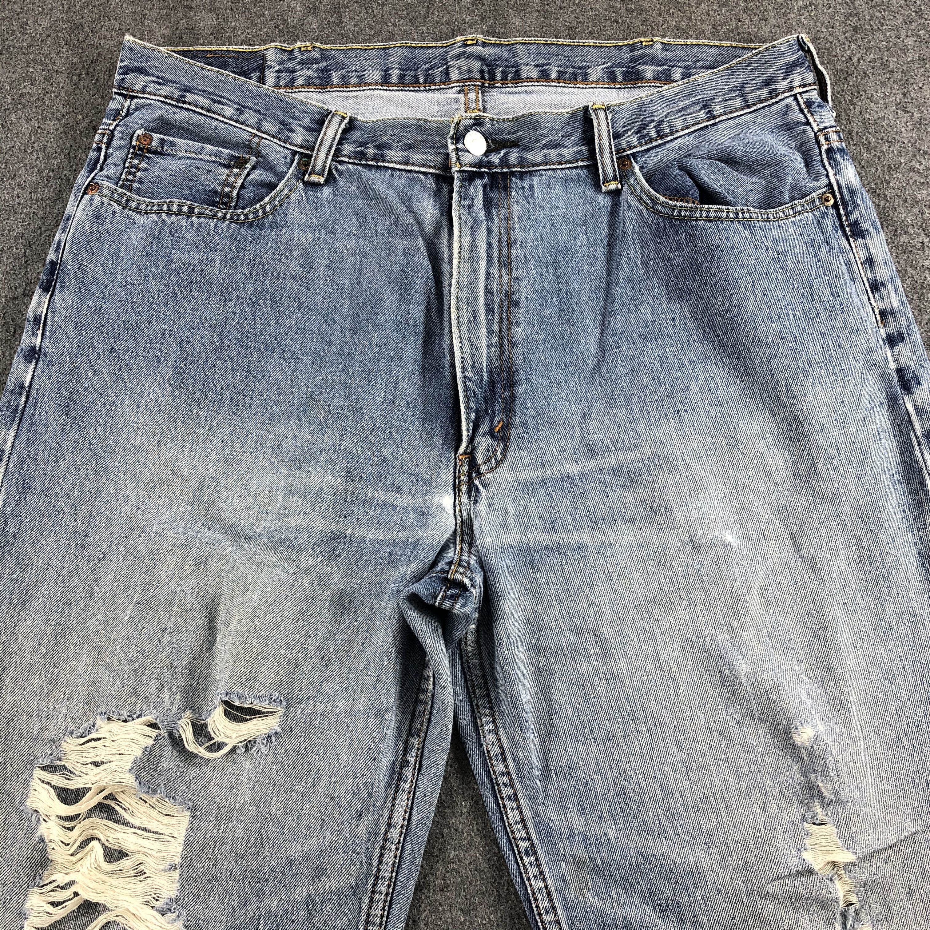 Levi's Vintage Blue Wash Levis 550 Jeans-J1692 Size US 39 - 3 Thumbnail