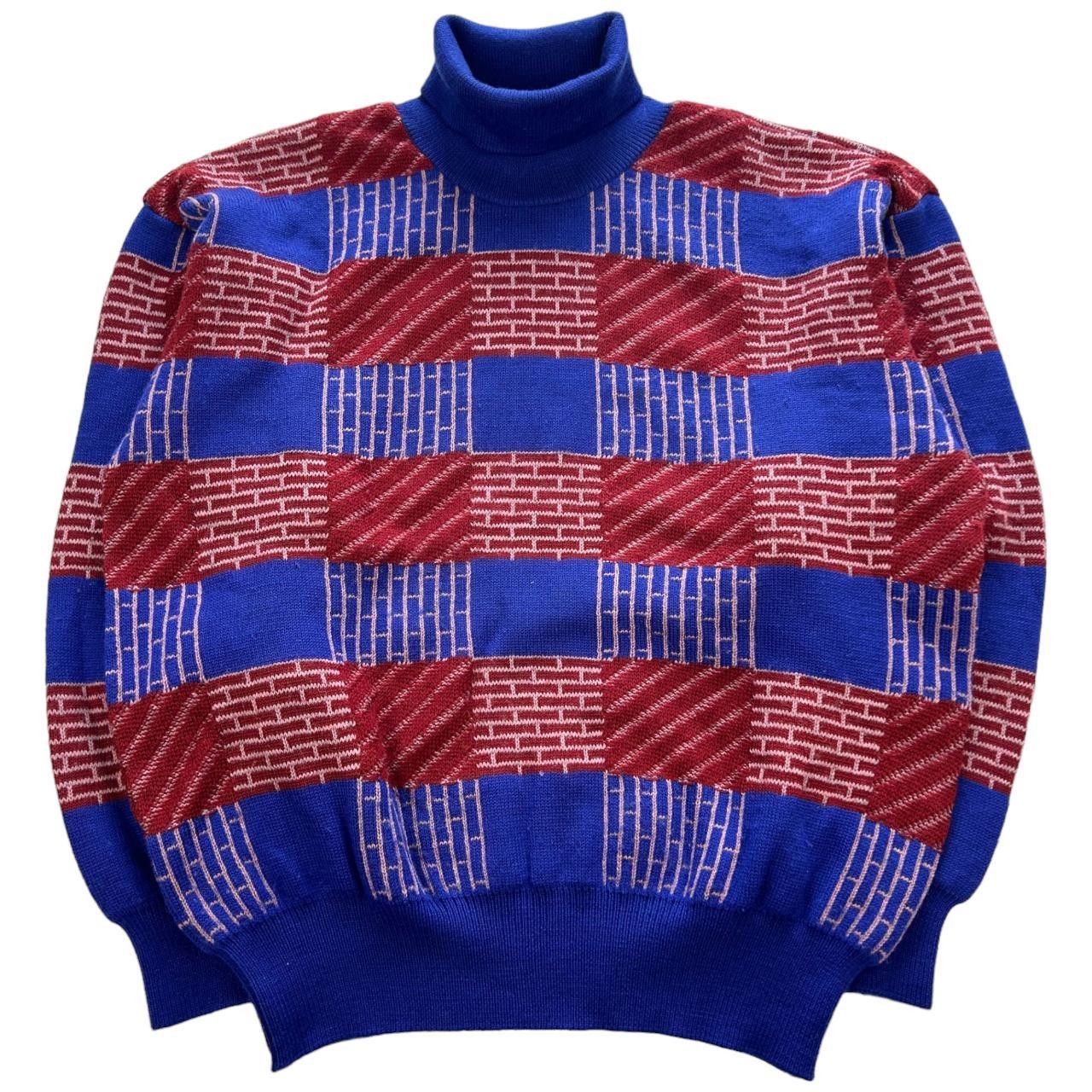 image of Vintage Issey Miyake Sweatshirt Size M in Blue, Men's