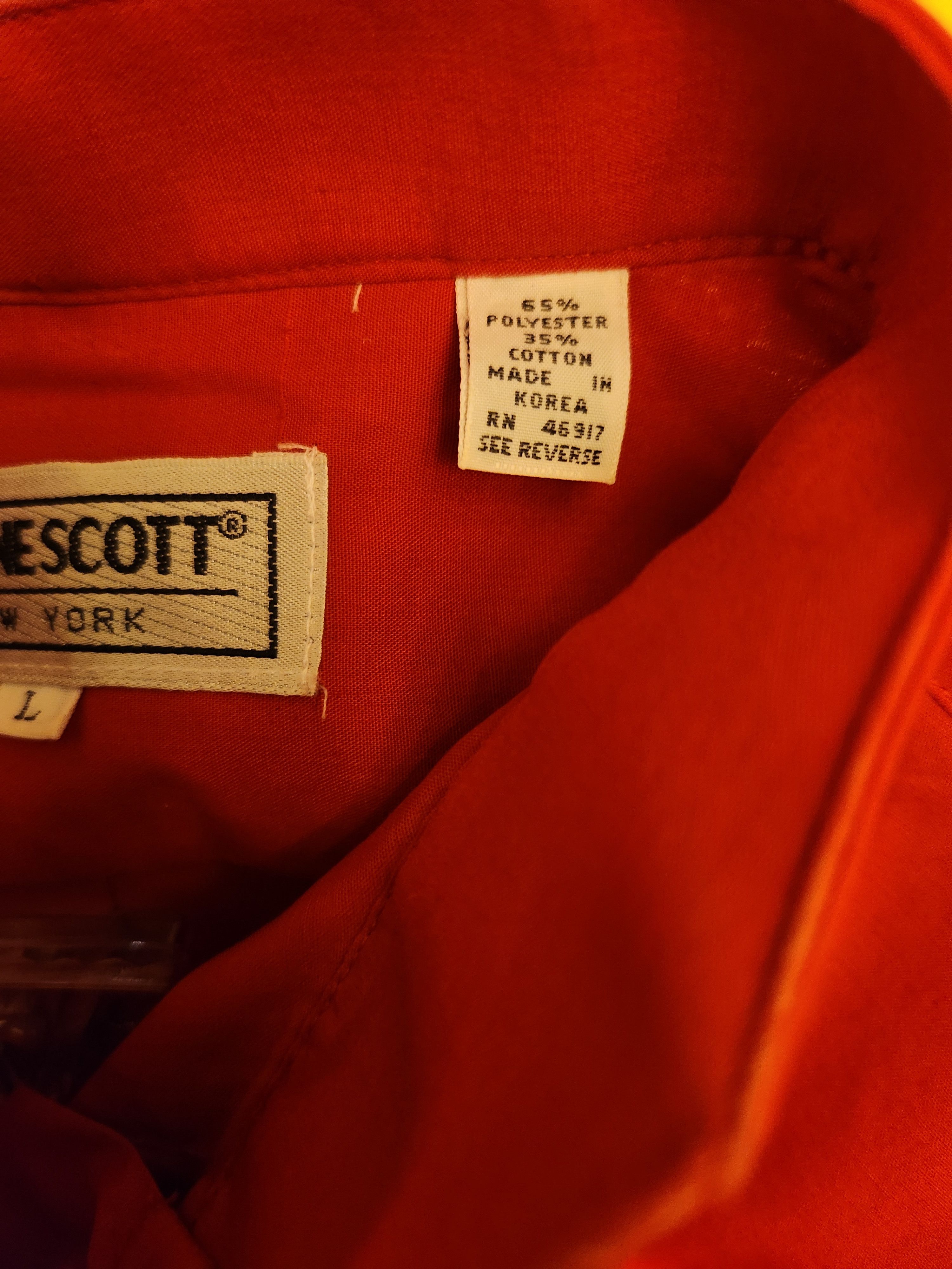 Vintage Vintage 70's Wayne Scott Cotton/Polyester Tuxedo Shi Size US L / EU 52-54 / 3 - 3 Thumbnail