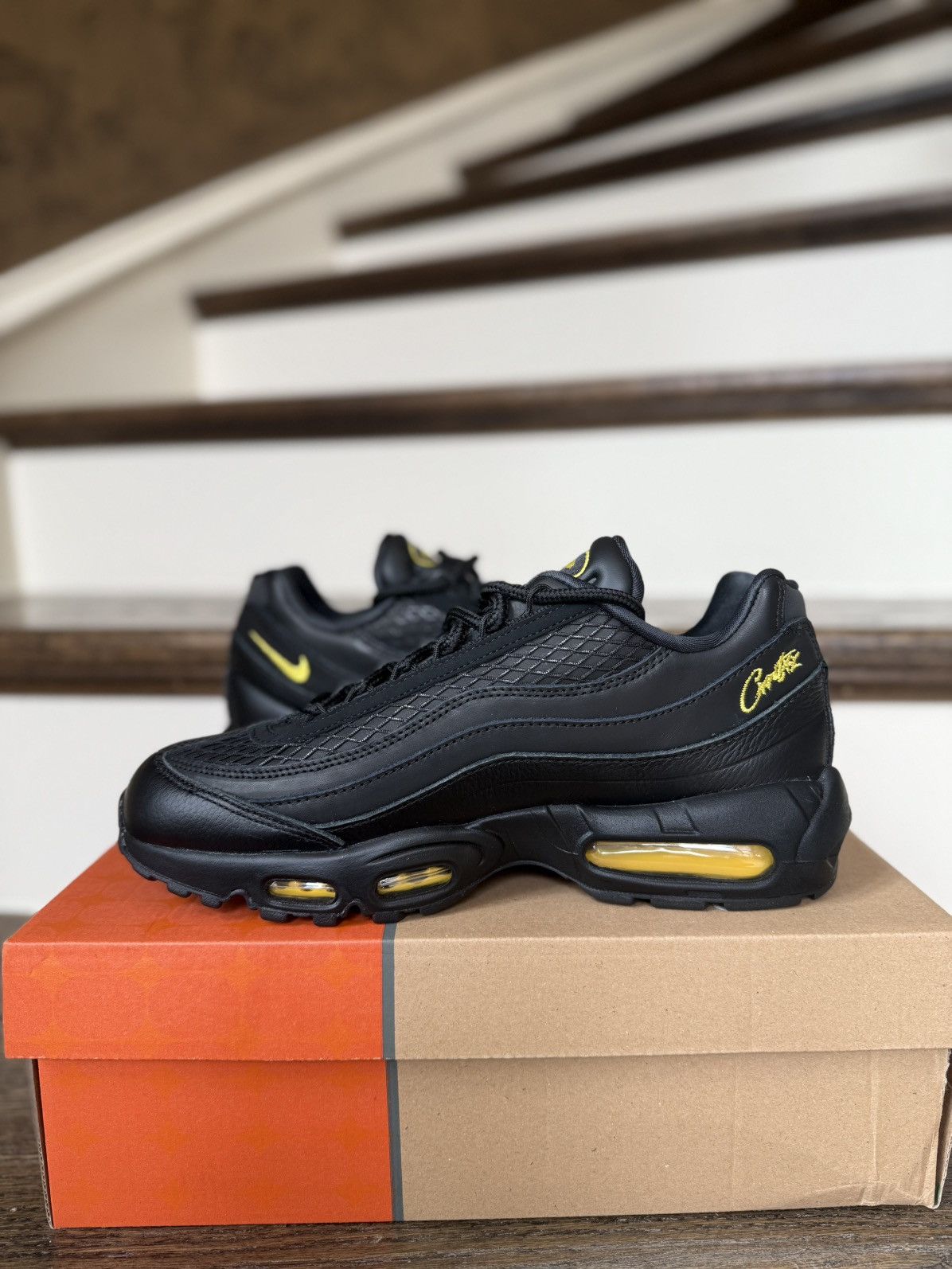 Corteiz × Nike Nike Air Max 95 x Corteiz Honey Blacks size 9 US Size US 9 / EU 42 - 4 Thumbnail