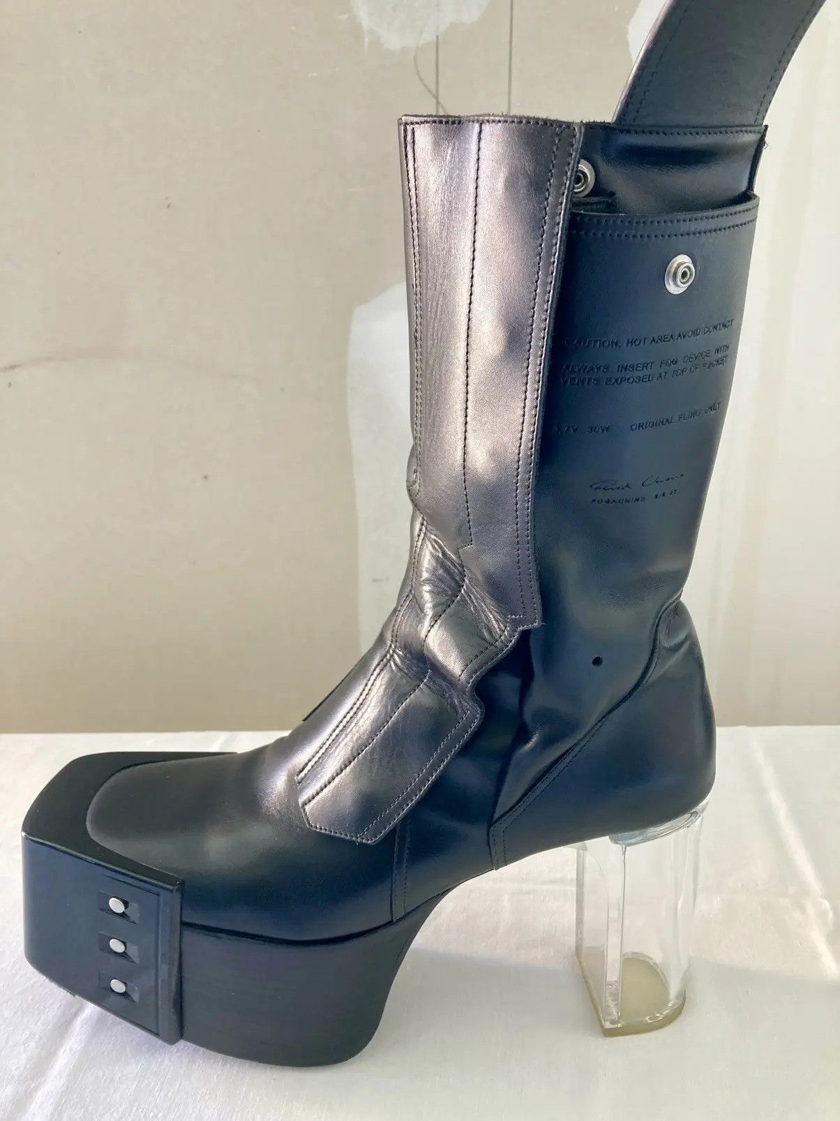 Rick Owens Rick Owens Kiss Boots 42 / Eggplant Beveled Platforms