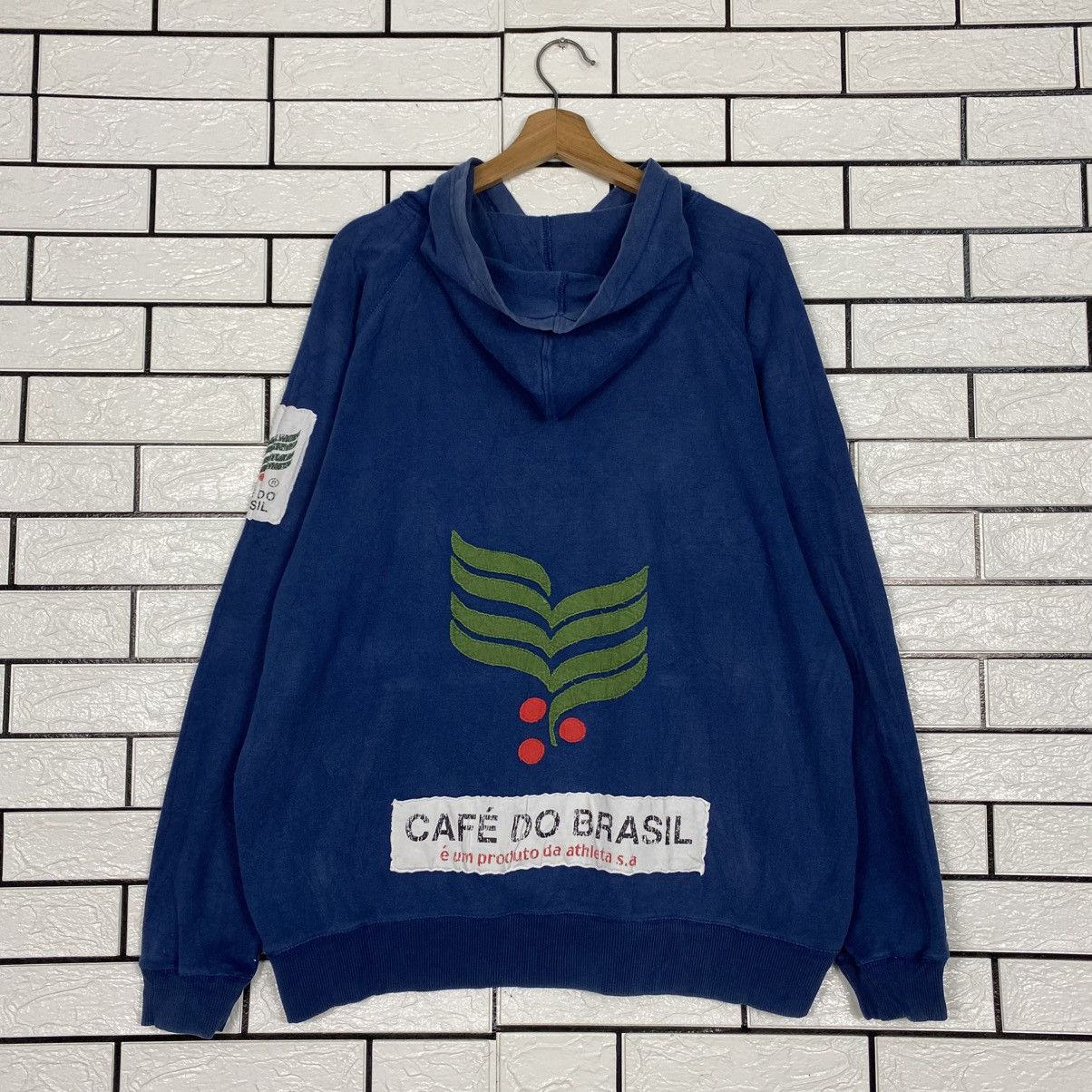 Japanese Brand 📌Vintage Hoodie Pull Over Athleta Big Logo Size US L / EU 52-54 / 3 - 9 Thumbnail