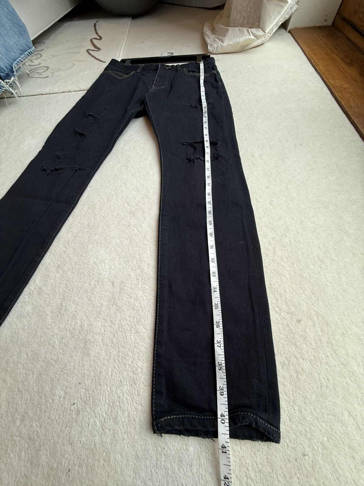 Saint Laurent Paris SS16 Saint Laurent surf sound crash trash black ripped jeans Size US 30 / EU 46 - 9 Thumbnail
