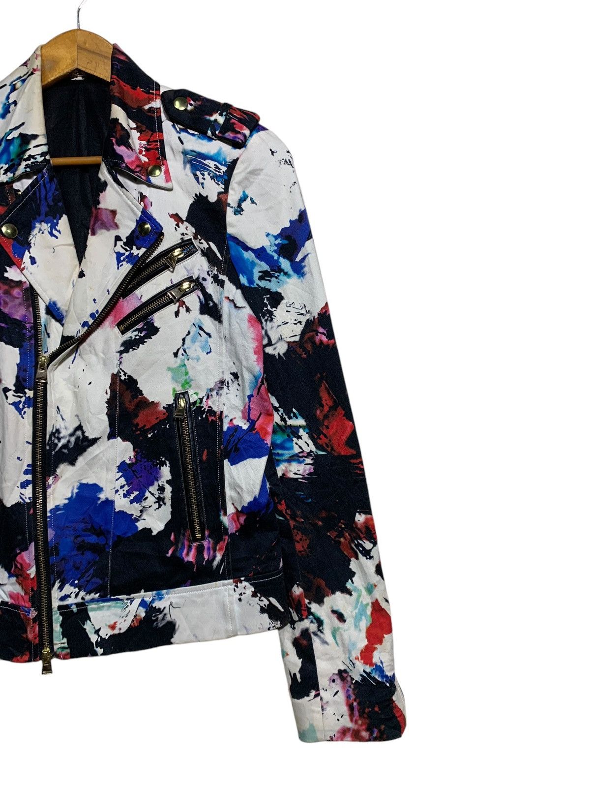 If Six Was Nine 🔥SOS TE NUTO DOUBLE COLLAR BIKERS JACKETS Size US M / EU 48-50 / 2 - 3 Thumbnail