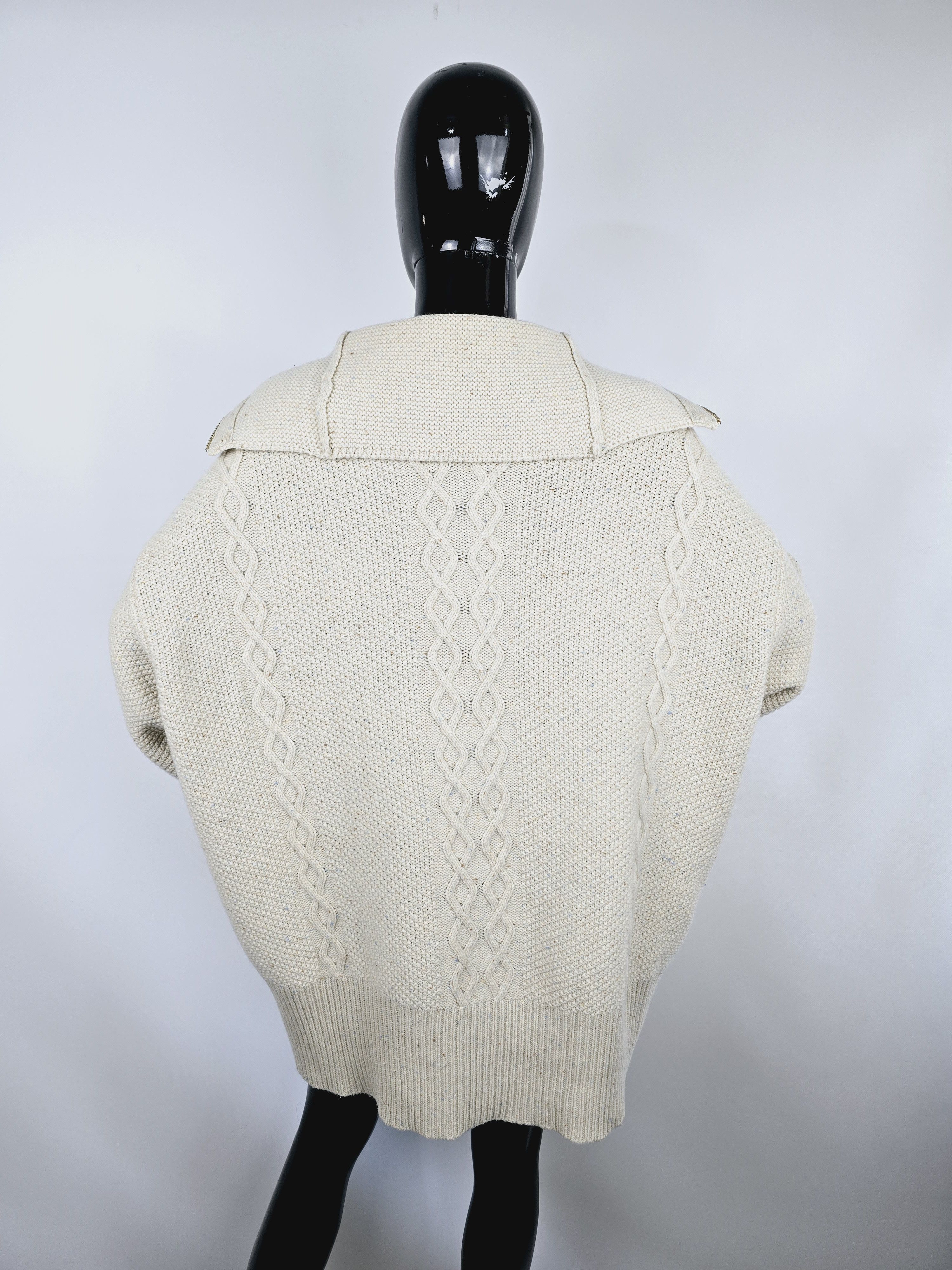 Designer × Other Oversized Wool Sweater by Aylin Koenig 100% Virgin Wool M/L Size M / US 6-8 / IT 42-44 - 2 Thumbnail