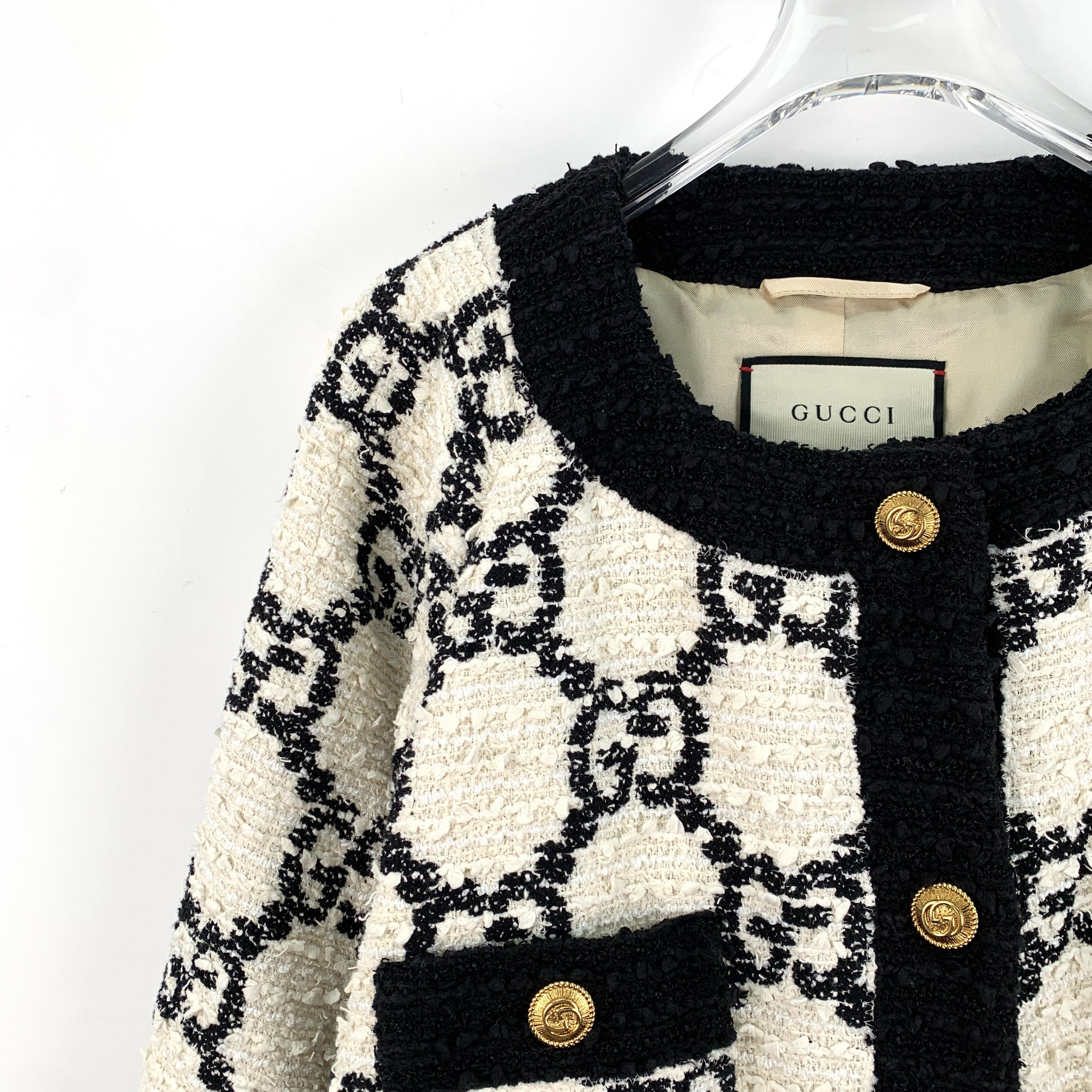 Gucci Gucci Jacket – Colorblock Cotton Button-Up Jacket (Size M) Size M / US 6-8 / IT 42-44 - 7 Thumbnail