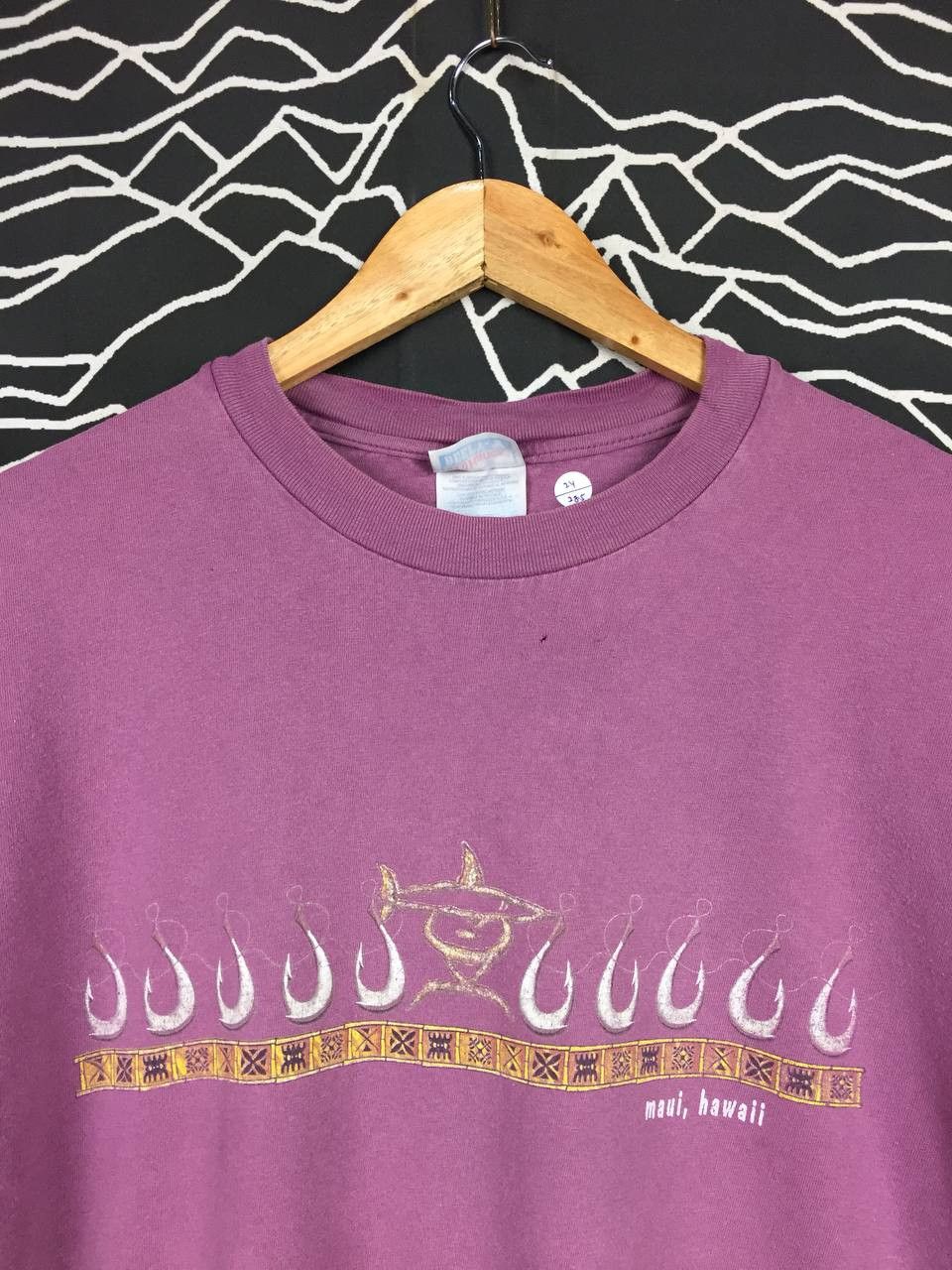 Hanes × Vintage Vtg 00s Hanes Maui Hawaii Spell Out Logo Graphic Tee Size US XL / EU 56 / 4 - 3 Thumbnail