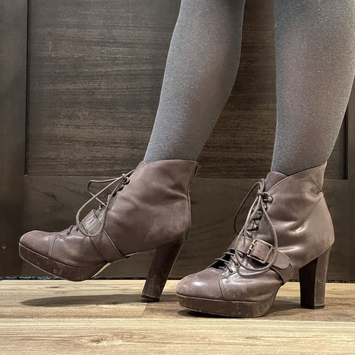 Seychelles SEYCHELLES Brown Leather Under Construction Ankle Boots Size US 10 / IT 40 - 4 Thumbnail
