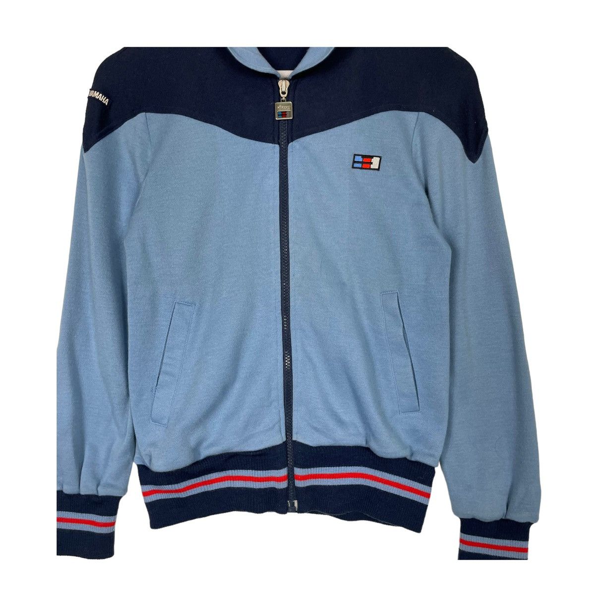 Japanese Brand × Vintage × Yamaha 🔥VTG YAMAHA RACING ZIPPER SWEATER Size US XS / EU 42 / 0 - 5 Thumbnail