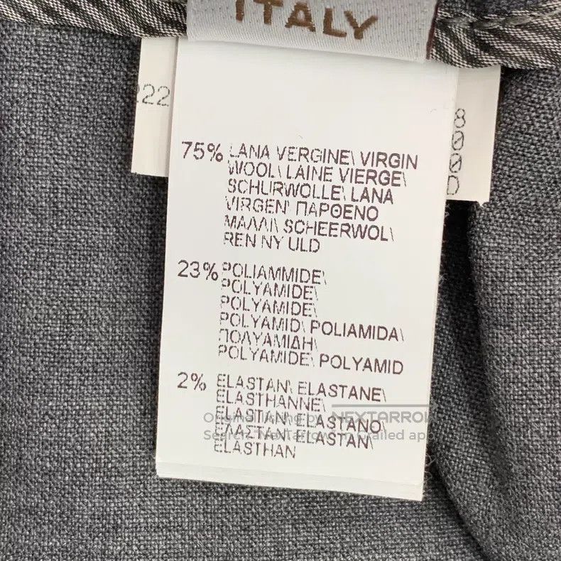 Brunello Cucinelli Brunello Cucinelli Gray Belt Design Wool Western Pants Size 24" / US 00 / IT 34 - 8 Thumbnail