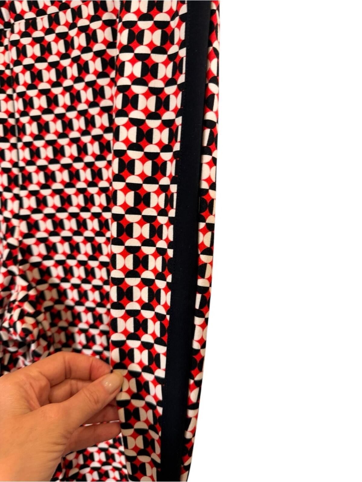 Other Maeve Anthropologie Women’s Geometric Wide Leg Pants sz L Size 36" / US 14 / IT 50 - 2 Thumbnail