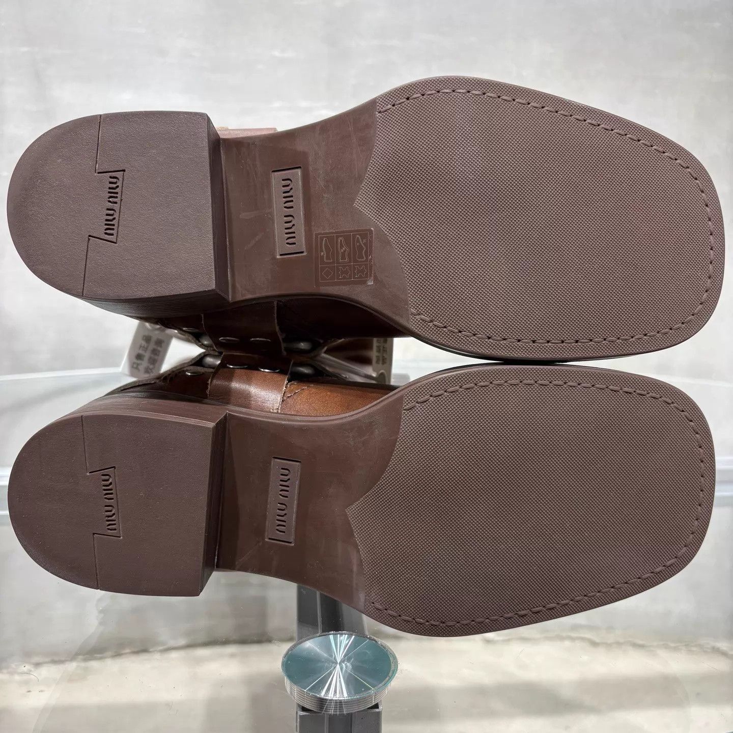 Miu Miu MIU MIU Brown Riding Boots EU38 YH25451 Size US 7.5 / IT 37.5 - 7 Thumbnail
