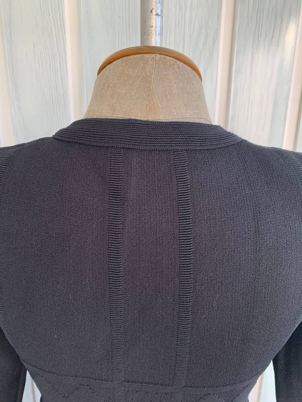 Designer × Scanlan Theodore Scanlan Theodore Black Crepe Knit Viscose & Polyamide Jacket Size S / US 4 / IT 40 - 15 Thumbnail