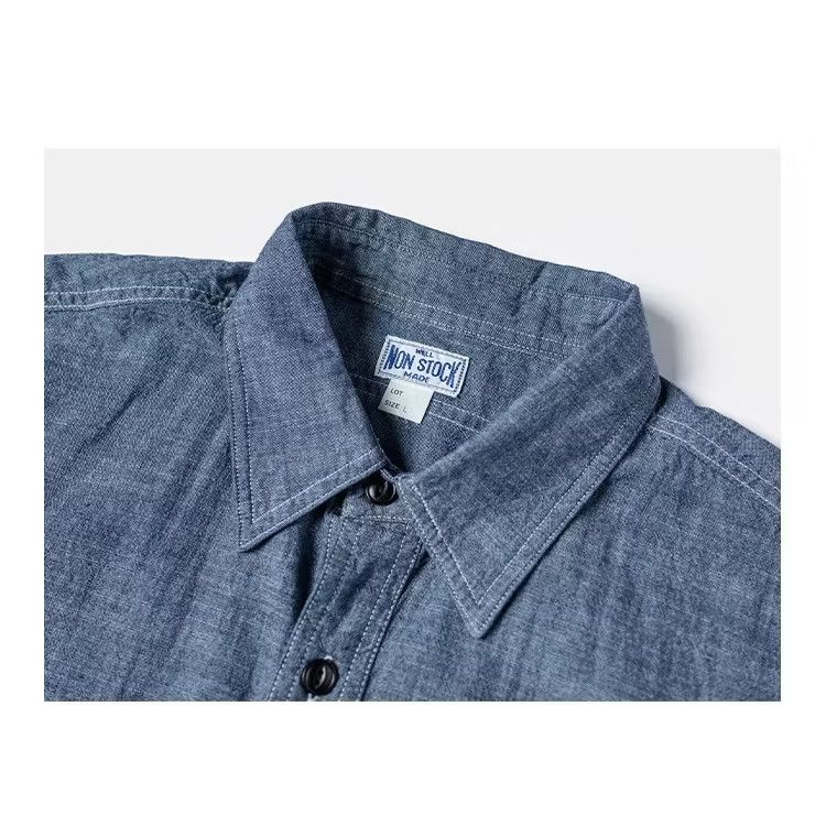 PPFM Non stock amekaji 1942 type chambray shirt Size US XL / EU 56 / 4 - 5 Thumbnail