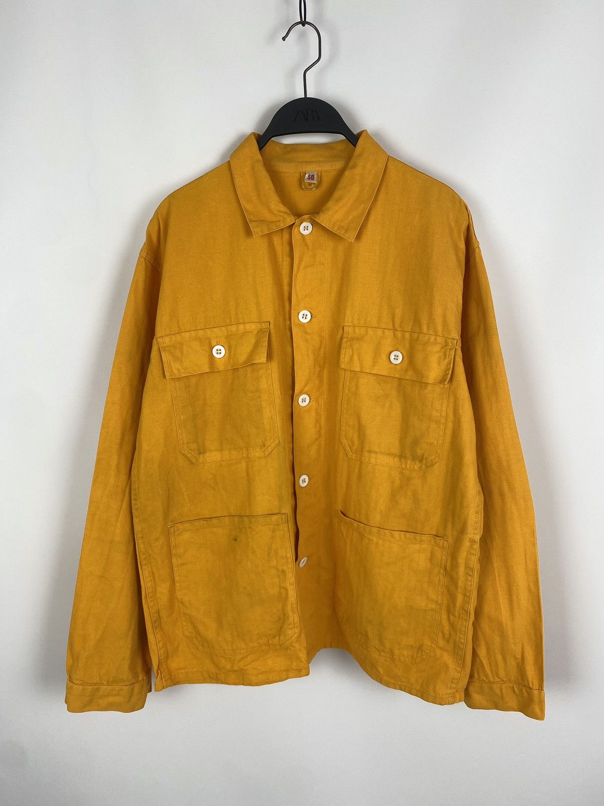 Vintage 1990’s Vintage Railway HBT Sanfor Work Chore Jacket Size US M / EU 48-50 / 2 - 1 Thumbnail