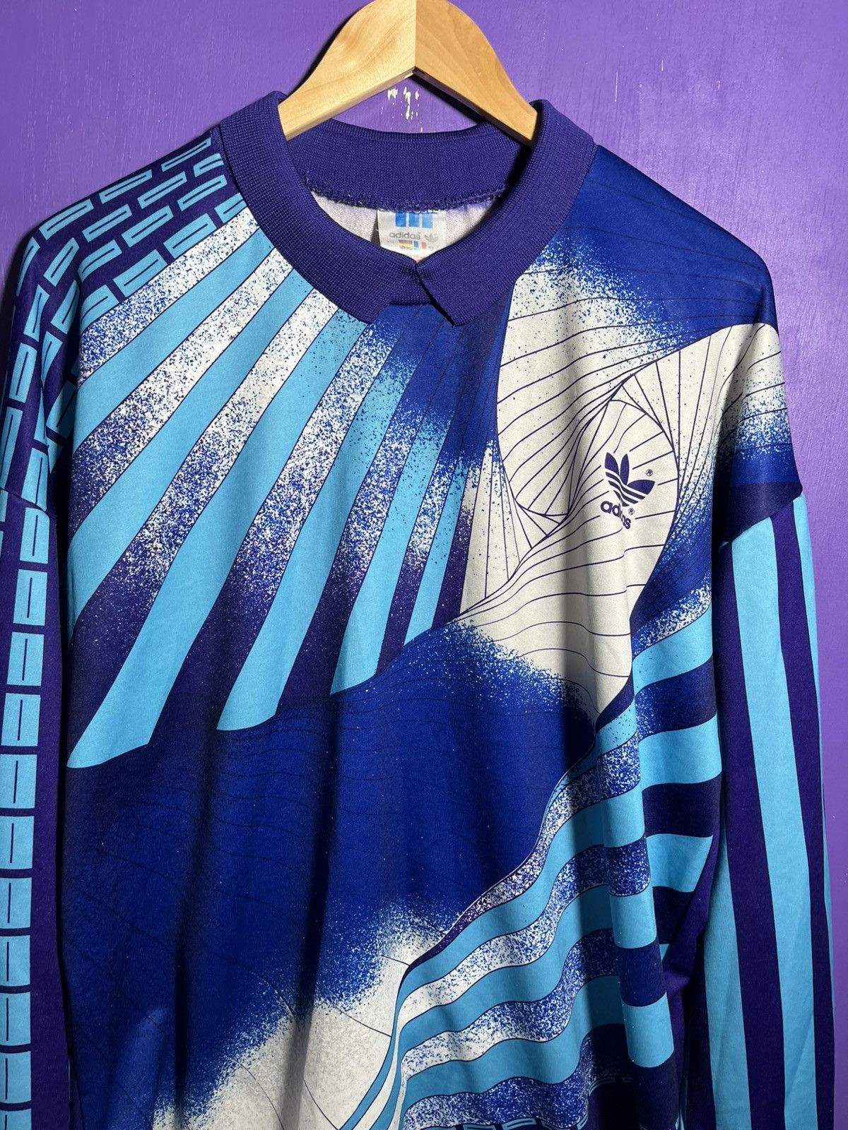 Adidas × Vintage Vintage 90s Adidas spiral goalie jersey Size US XL / EU 56 / 4 - 3 Thumbnail