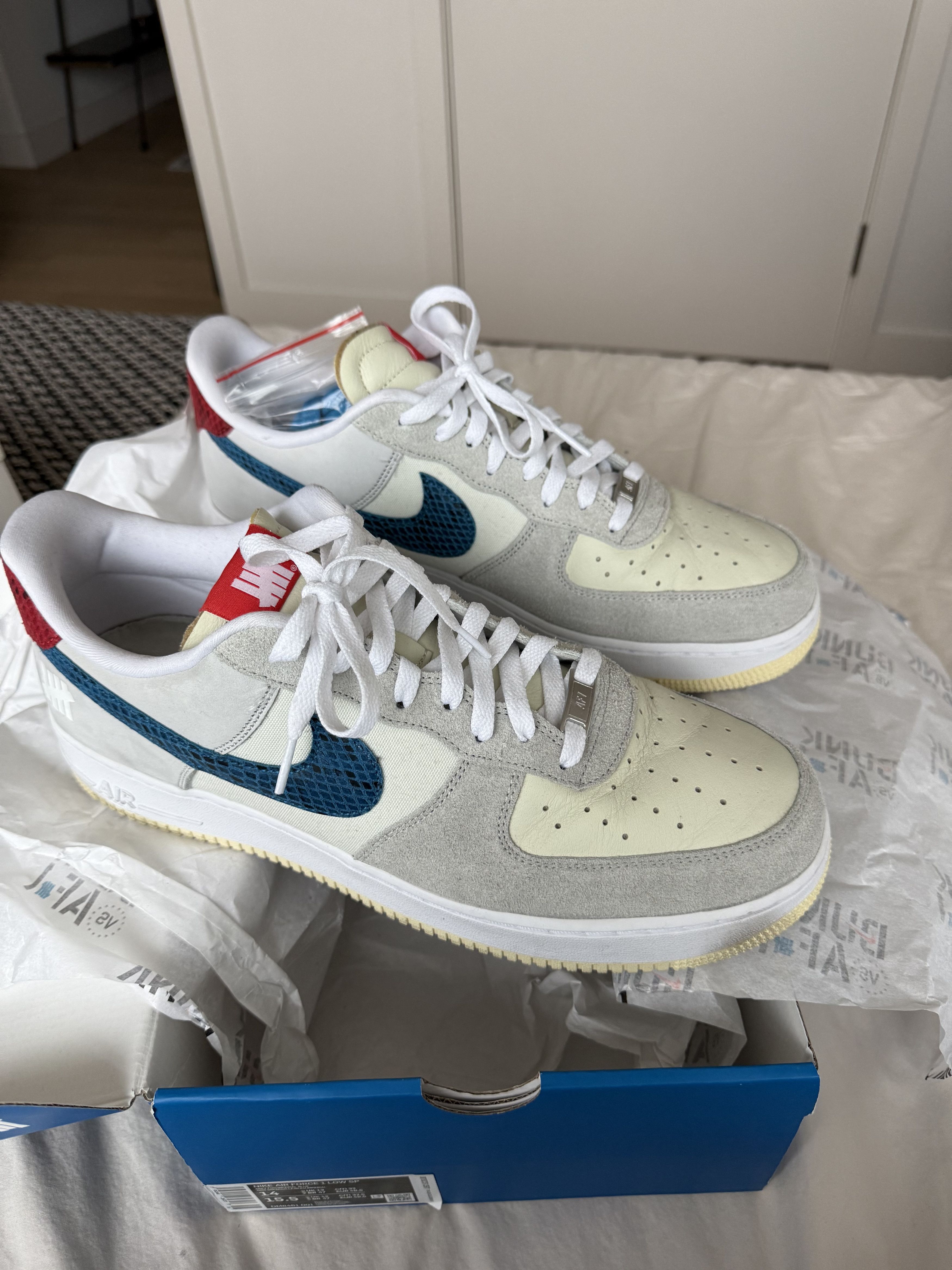 Nike × Undefeated Undefeated Air Force ones Size US 14 / EU 47 - 2 Thumbnail